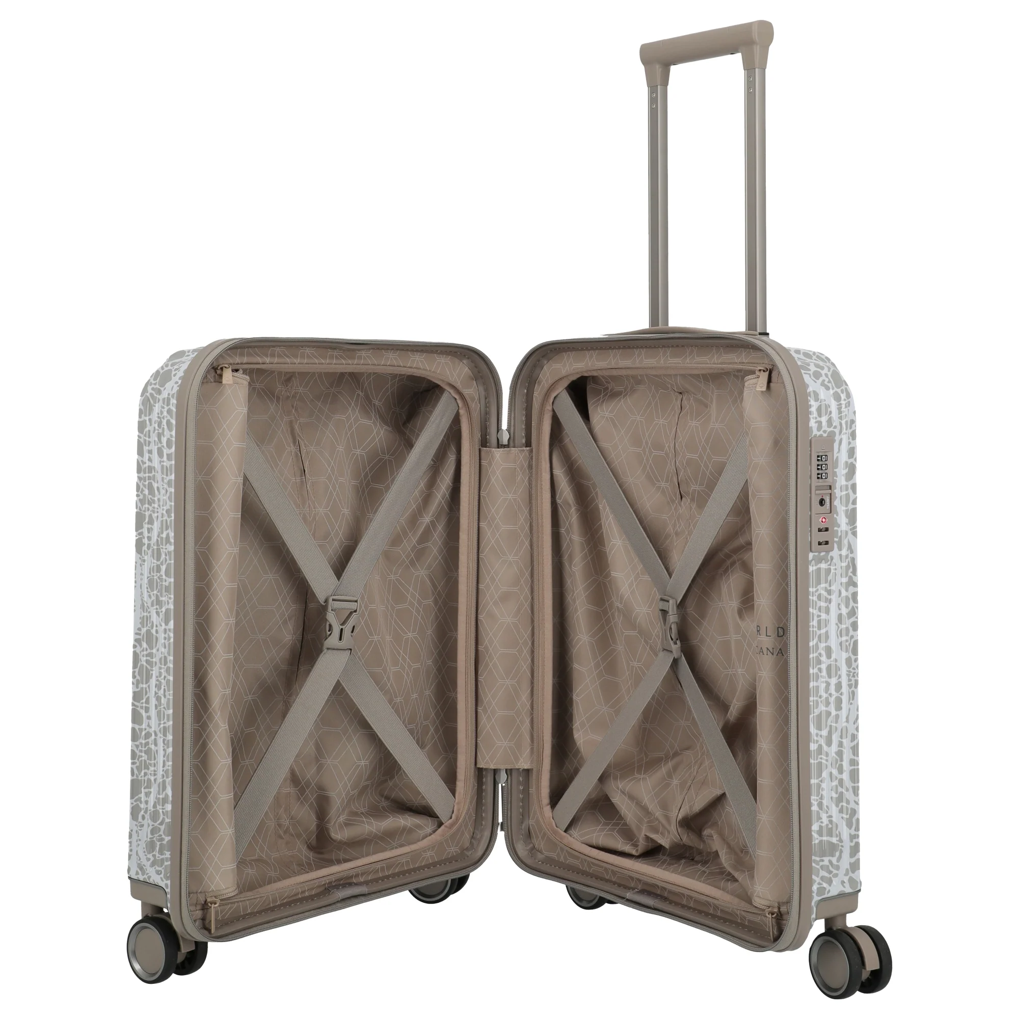 Travelite LASCANA Edition - 4-Rollen-Kabinentrolley 55 cm (champagne) - Image 6