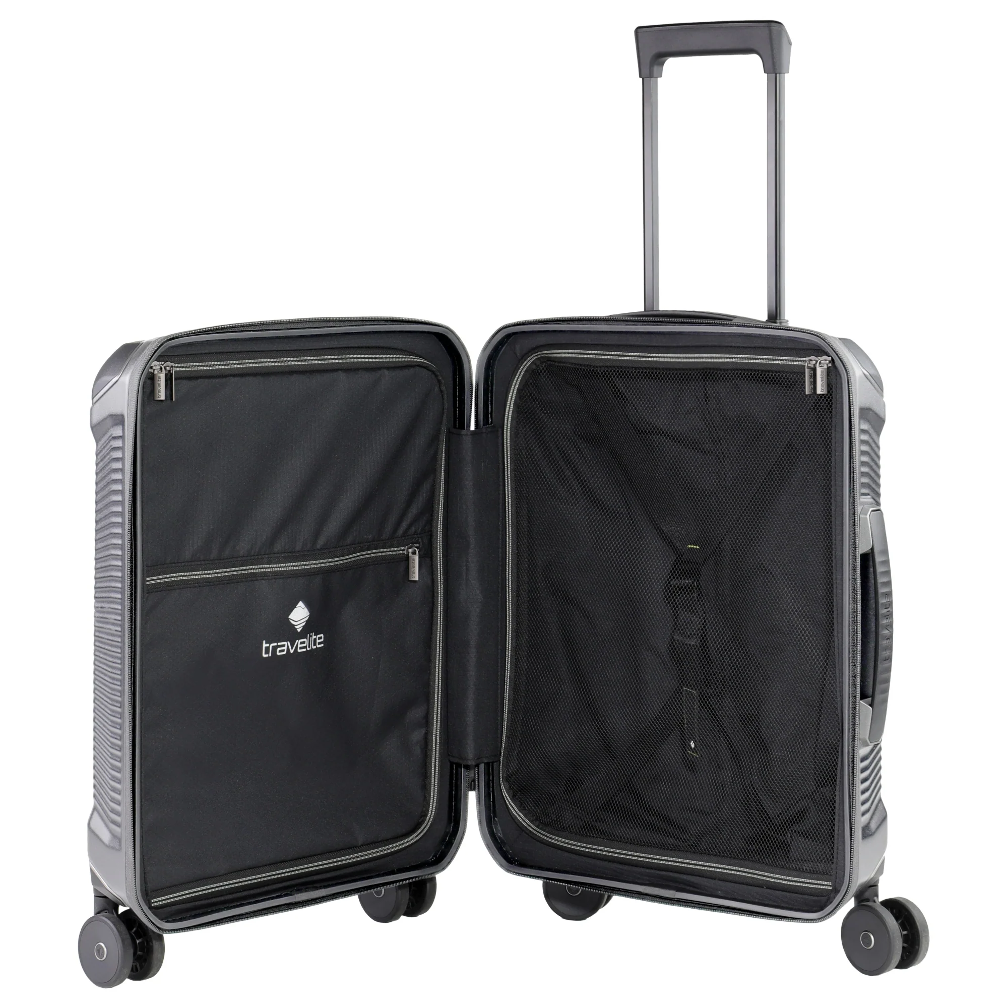 Travelite Millennium - 4-Rollen-Kabinentrolley 55 cm (silver) - Image 6