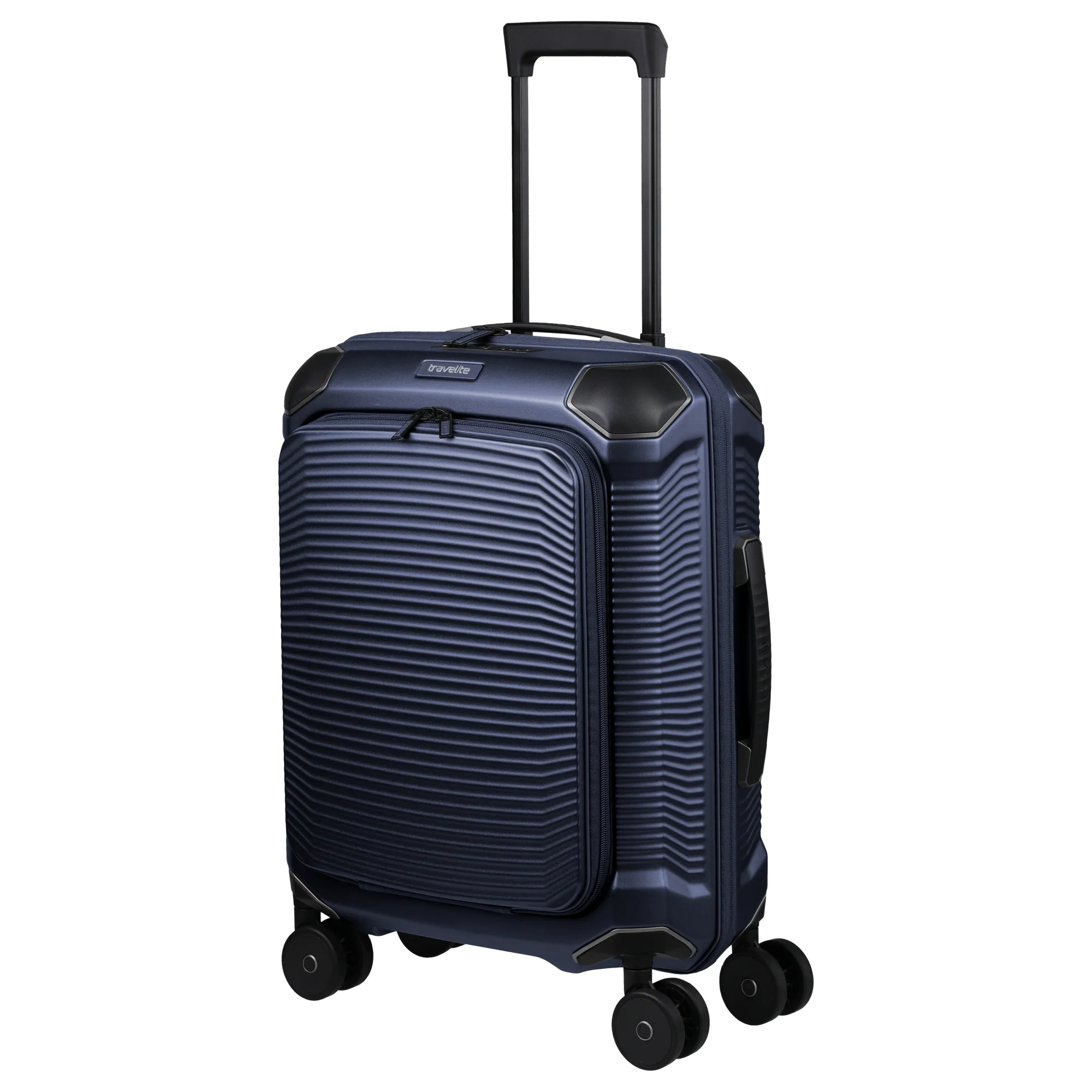 Travelite Millennium - 4-Rollen-Kabinentrolley mit Vortasche S 55 cm (navy) - Image 2
