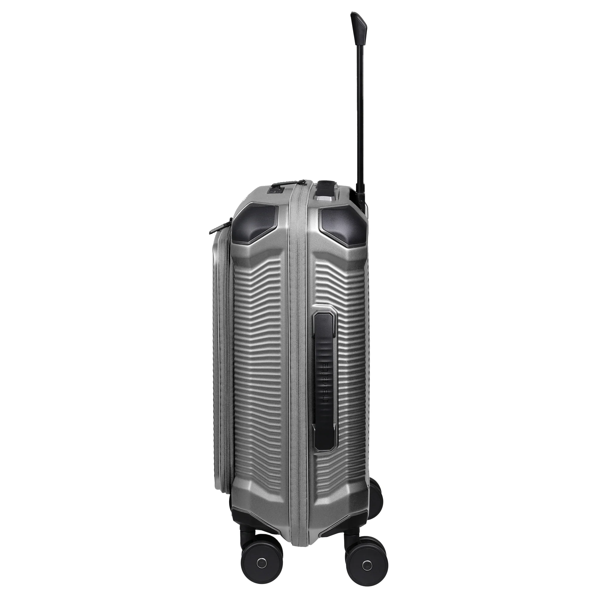 Travelite Millennium - 4-Rollen-Kabinentrolley mit Vortasche S 55 cm (silver) - Image 3