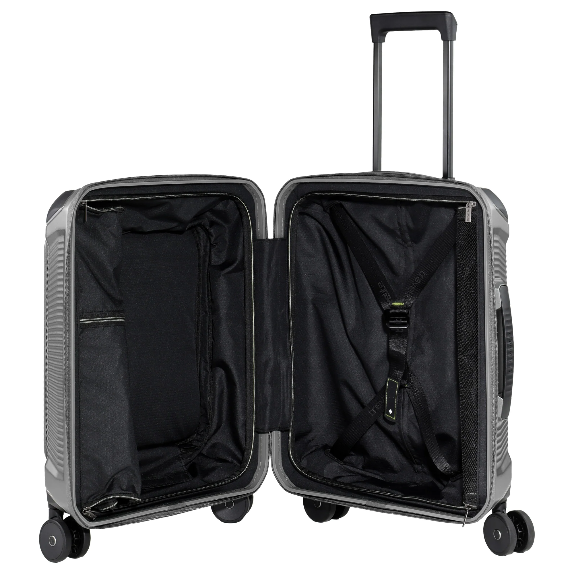 Travelite Millennium - 4-Rollen-Kabinentrolley mit Vortasche S 55 cm (silver) - Image 7