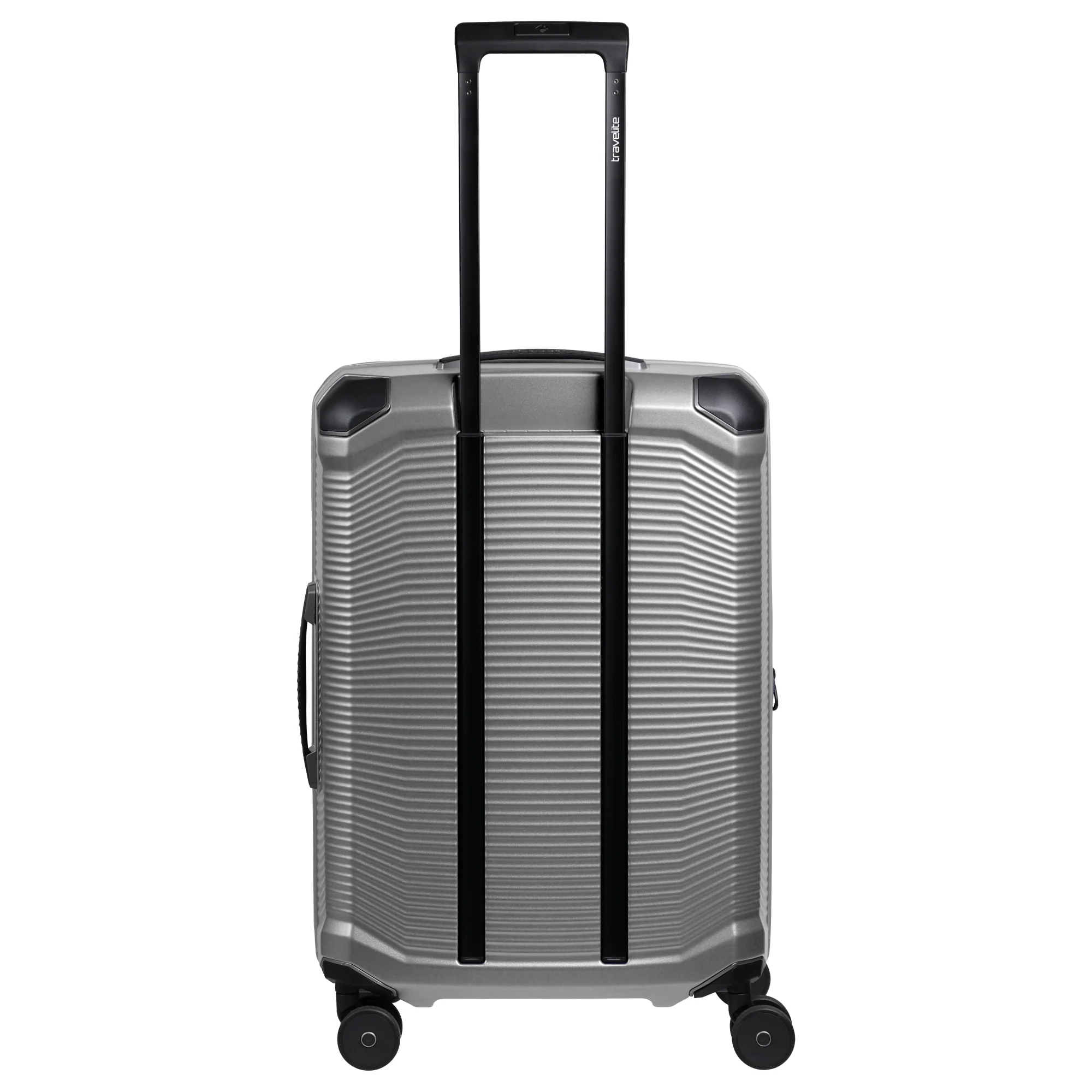 Travelite Millennium - 4-Rollen-Trolley M 67 cm erw. (silver) - Image 5
