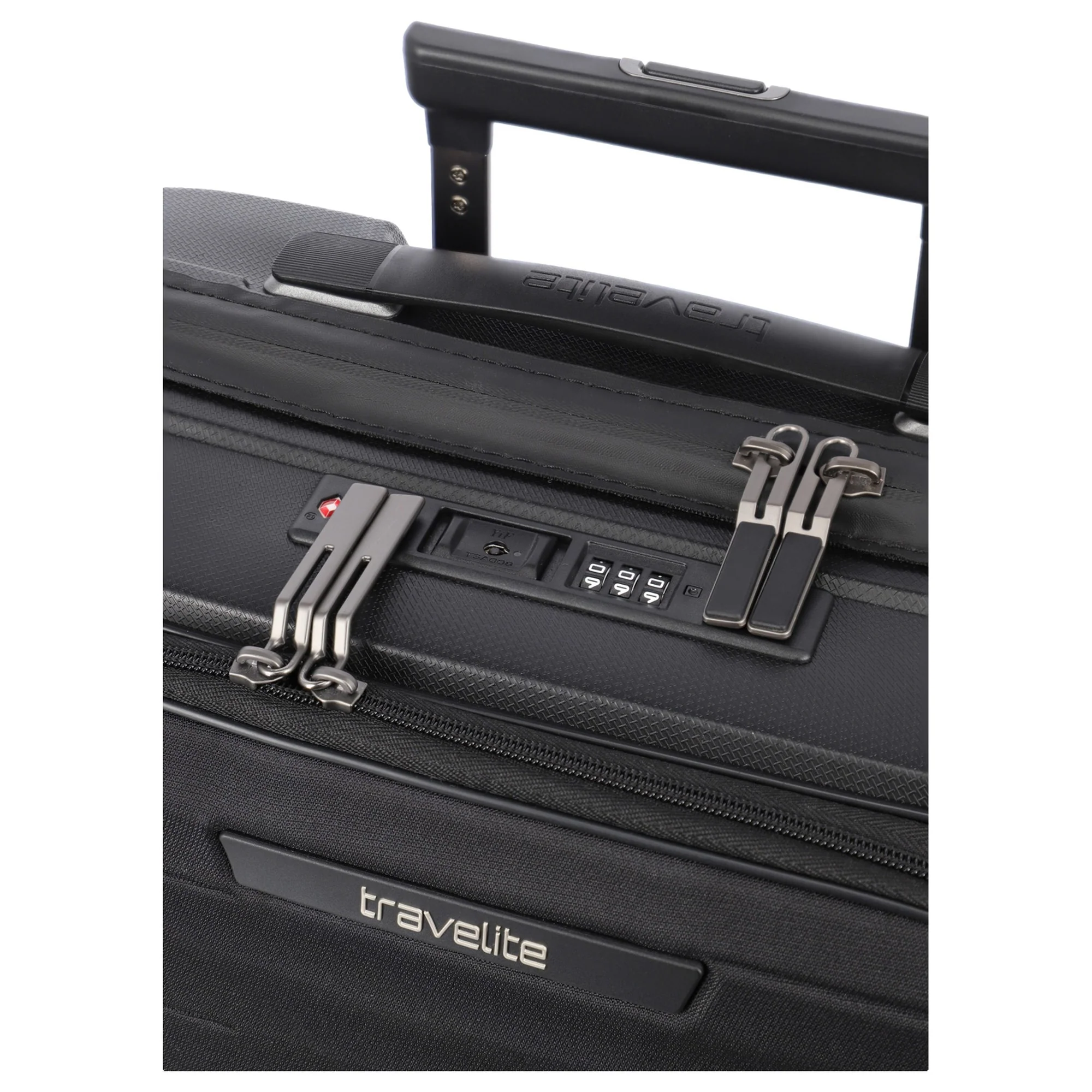 Travelite Mooby - 4-Rollen-Kabinentrolley mit Vortasche S 55 cm (black) - Image 10