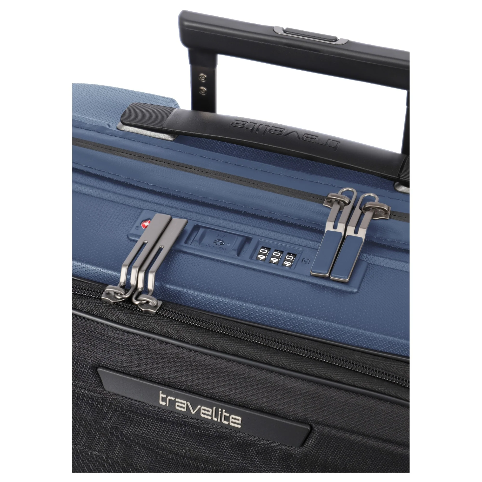 Travelite Mooby - 4-Rollen-Kabinentrolley mit Vortasche S 55 cm (marine) - Image 11