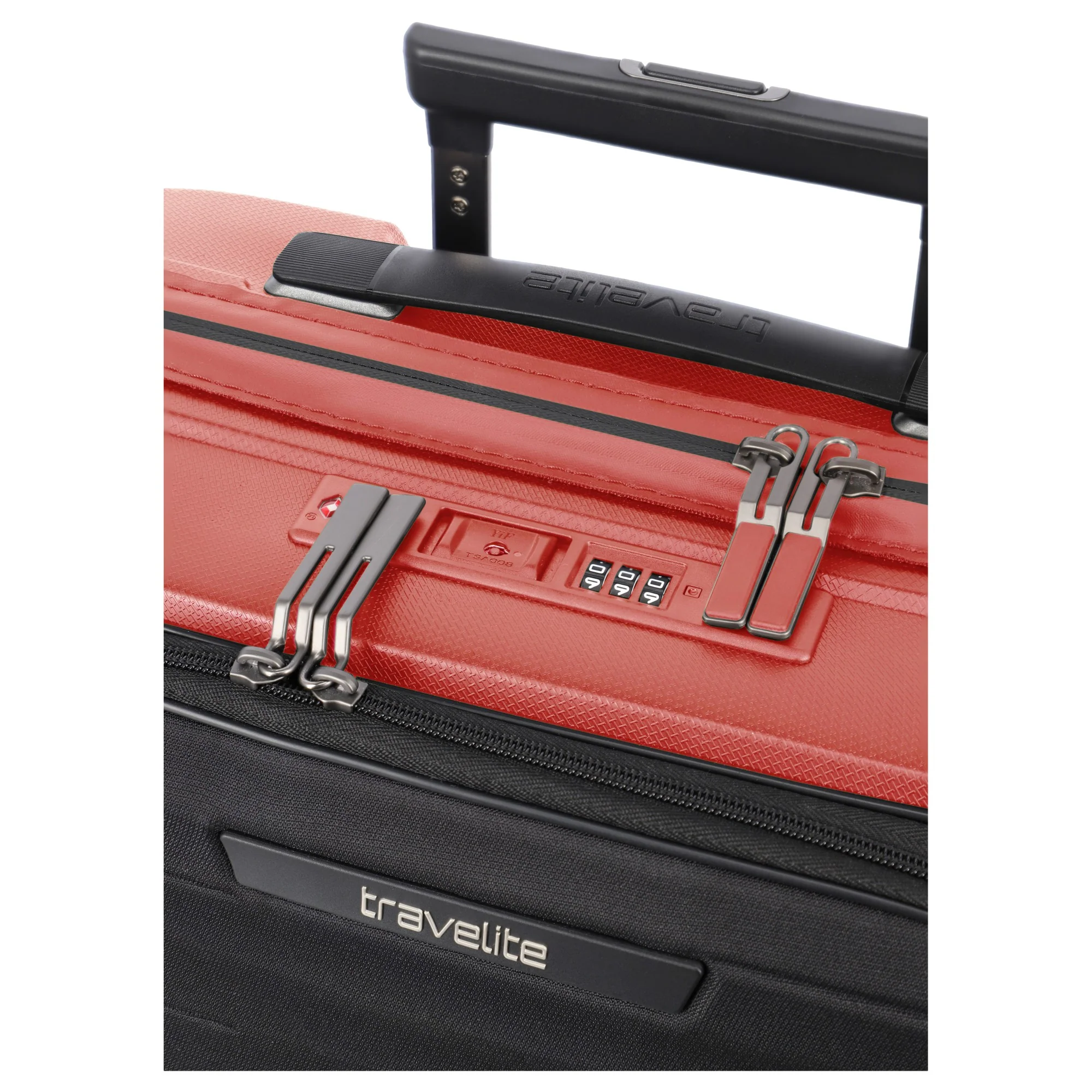 Travelite Mooby - 4-Rollen-Kabinentrolley mit Vortasche S 55 cm (rot) - Image 10
