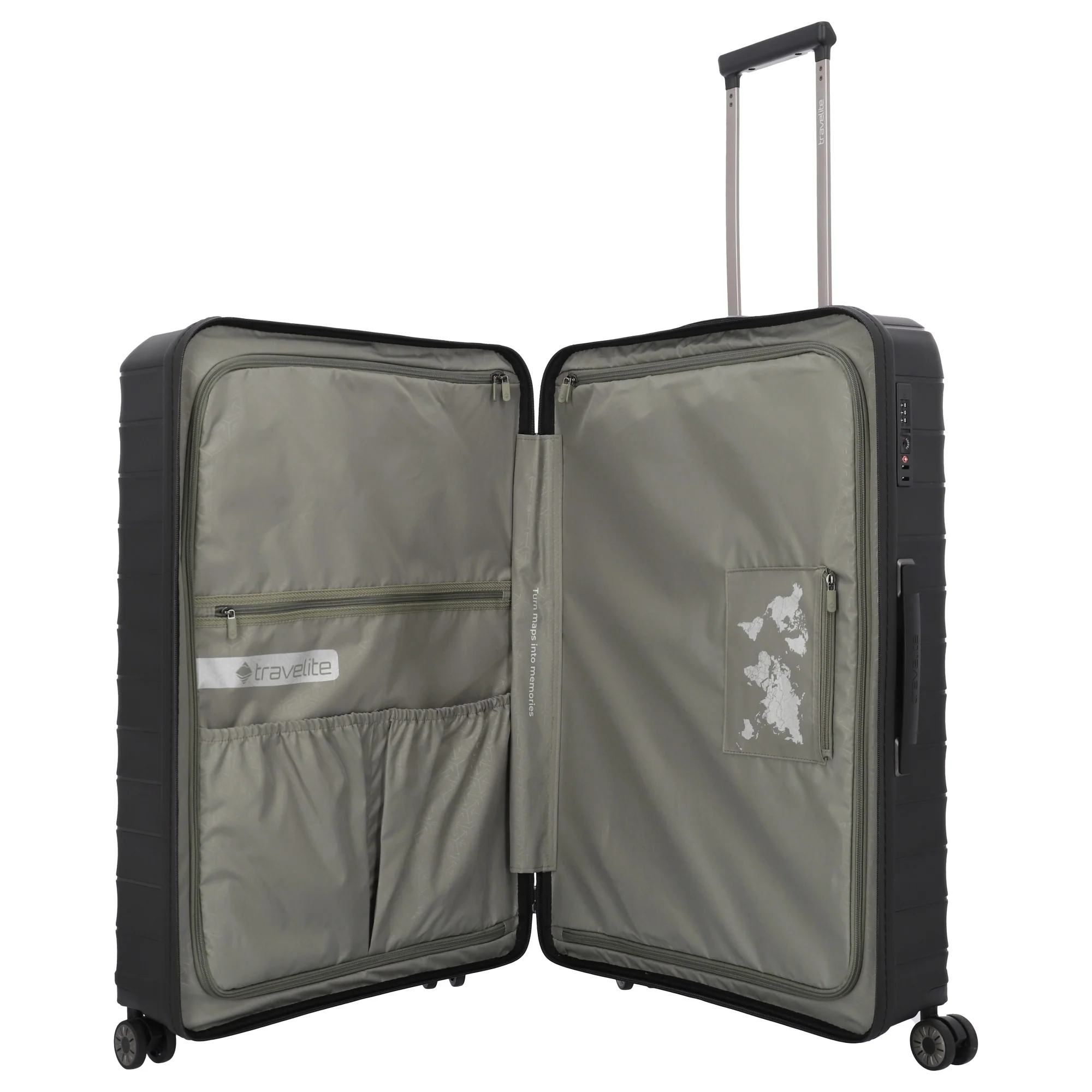 Travelite Mooby - 4-Rollen-Trolley L 77 cm (black) - Image 7