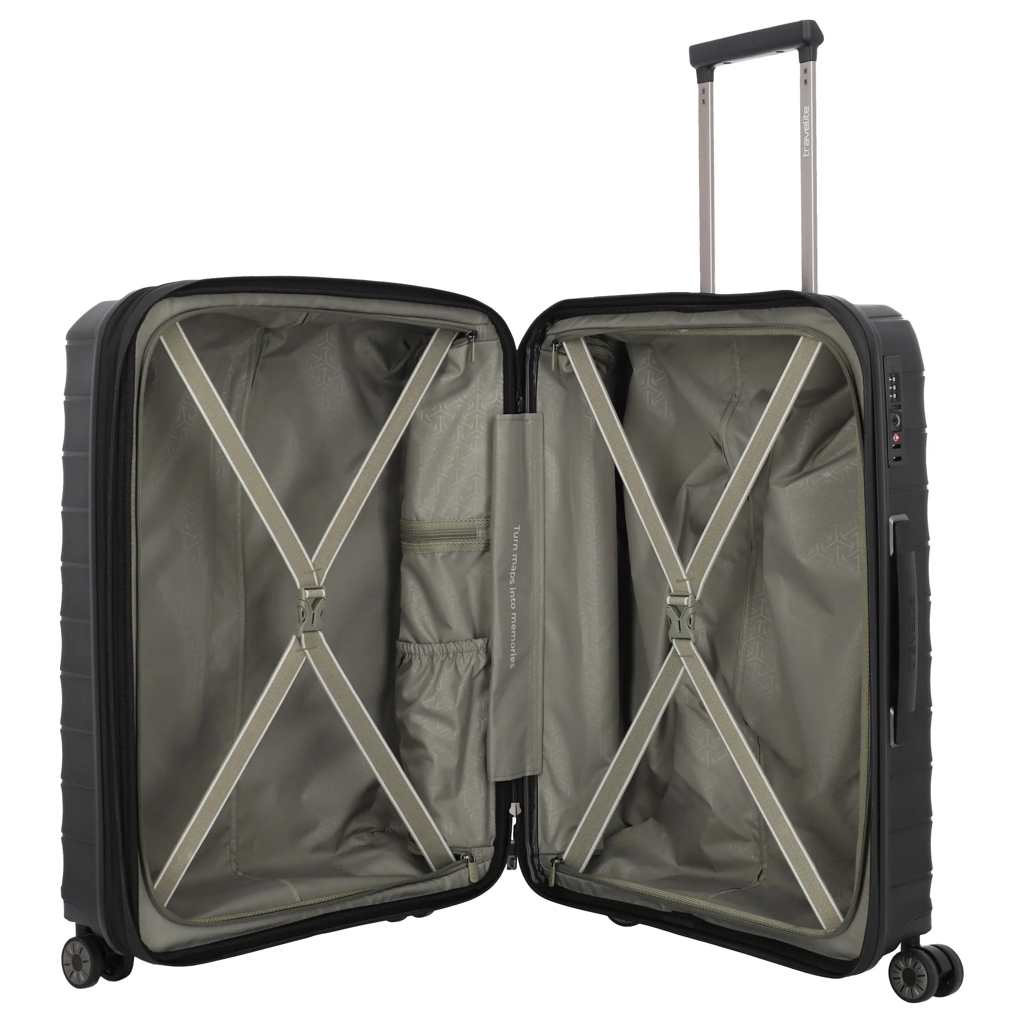 Travelite Mooby - 4-Rollen-Trolley M 66 cm erw. (black) - Image 6