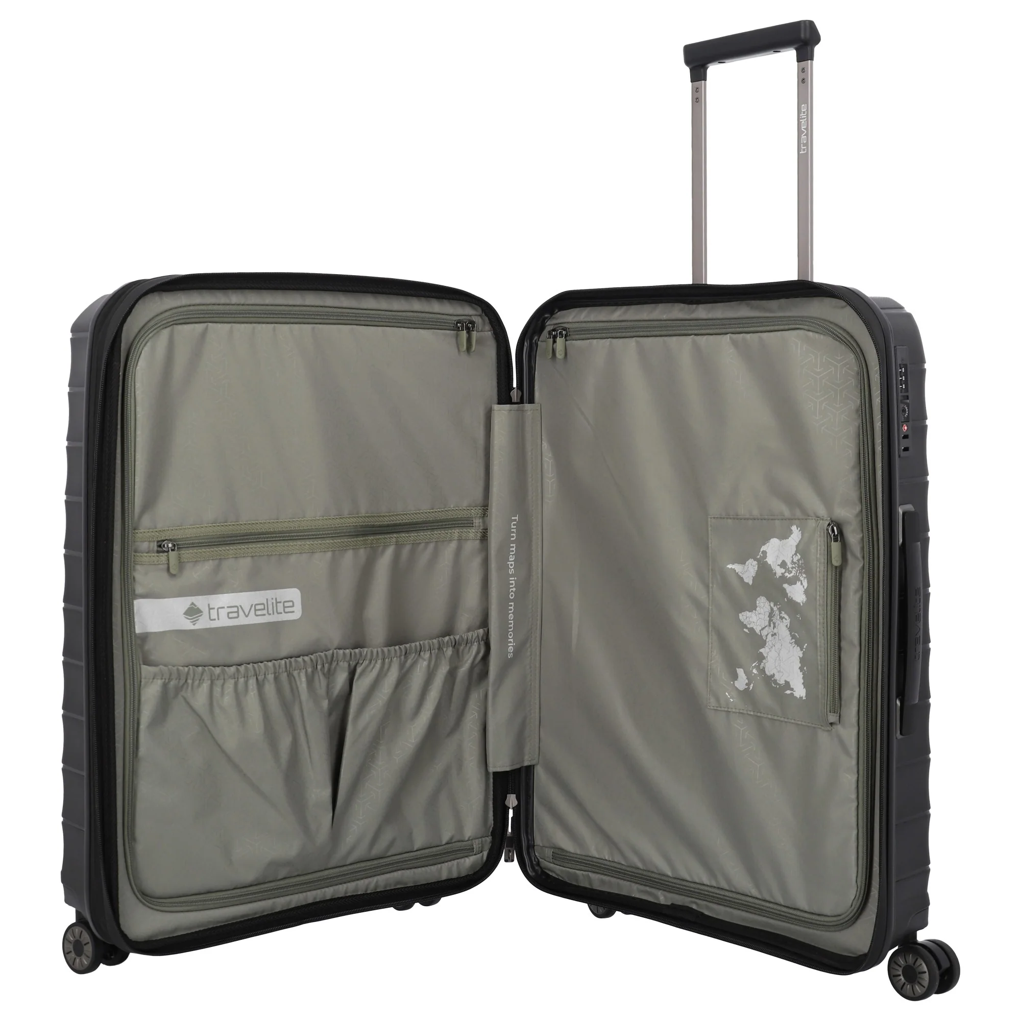 Travelite Mooby - 4-Rollen-Trolley M 66 cm erw. (black) - Image 7