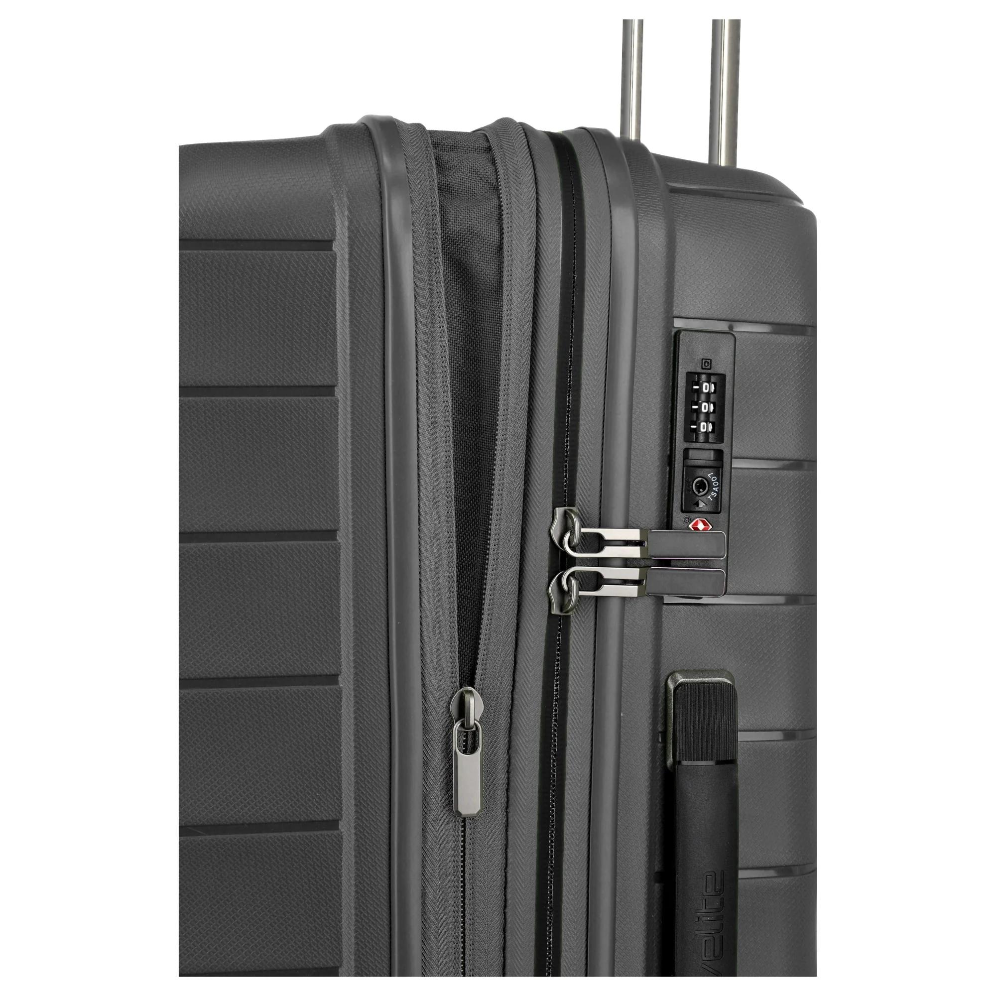Travelite Mooby - 4-Rollen-Trolley M 66 cm erw. (black) - Image 9