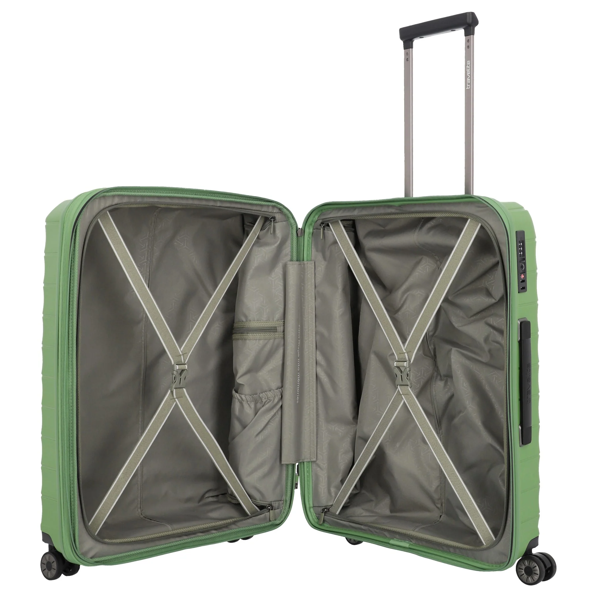 Travelite Mooby - 4-Rollen-Trolley M 66 cm erw. (grün) - Image 6