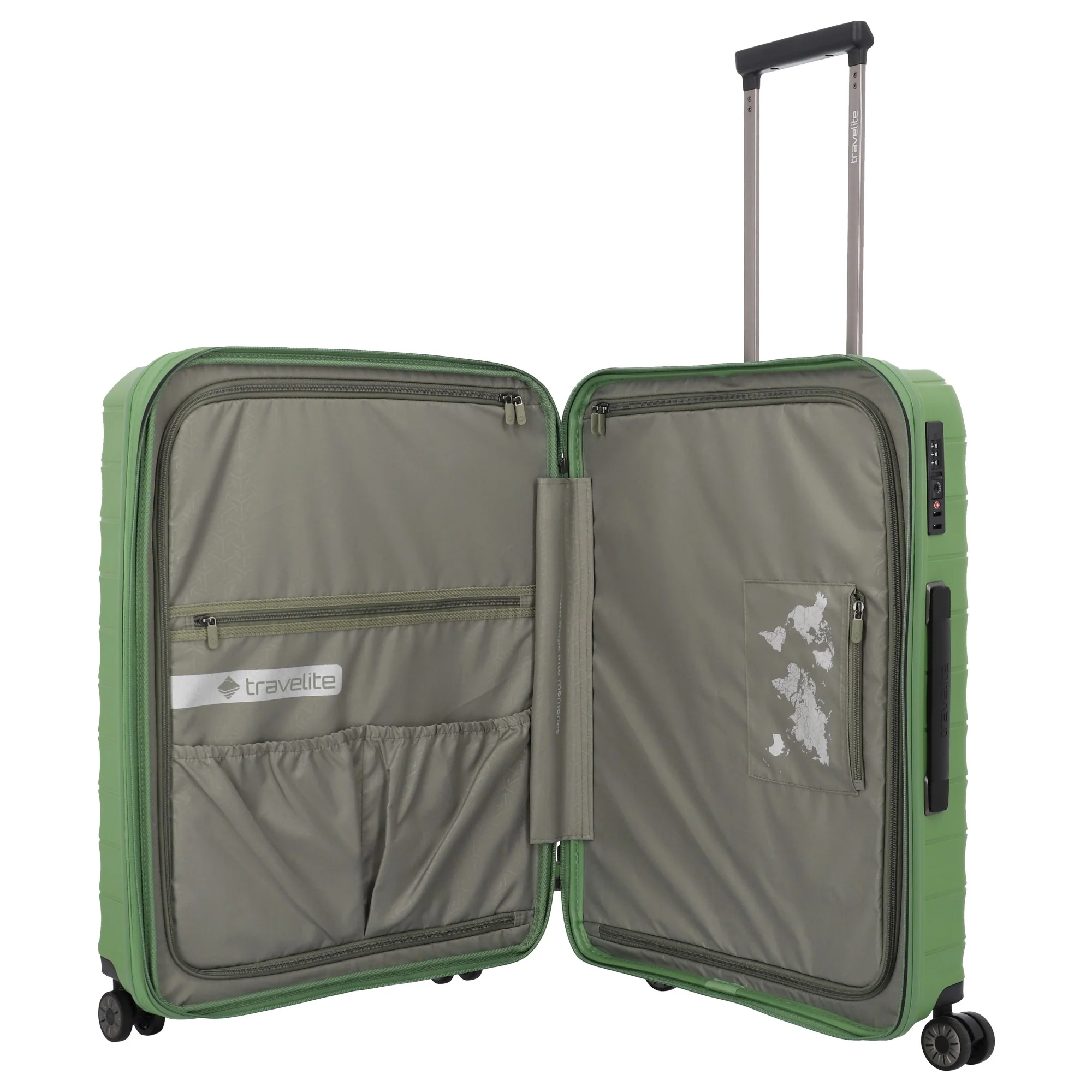 Travelite Mooby - 4-Rollen-Trolley M 66 cm erw. (grün) - Image 7