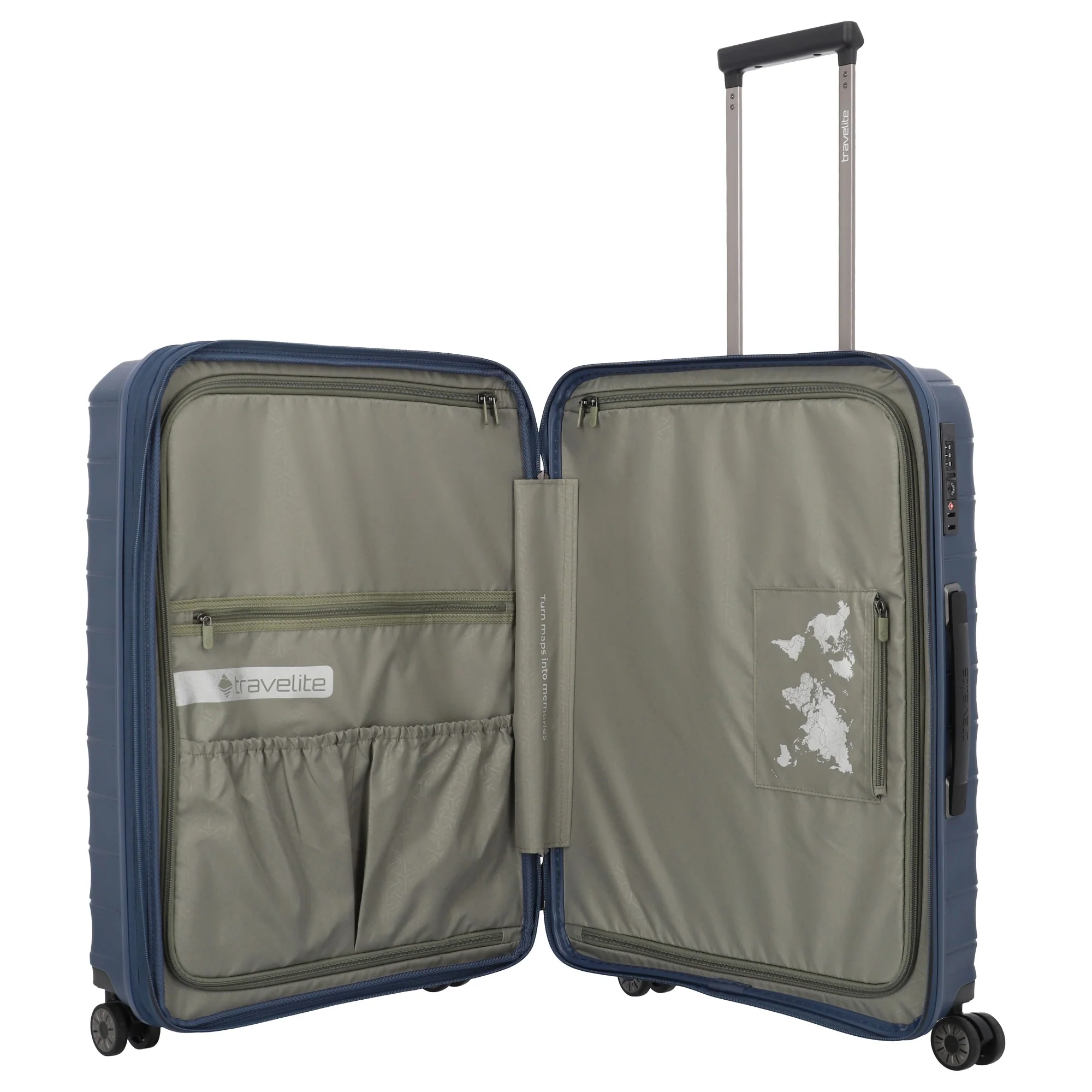 Travelite Mooby - 4-Rollen-Trolley M 66 cm erw. (marine) - Image 7