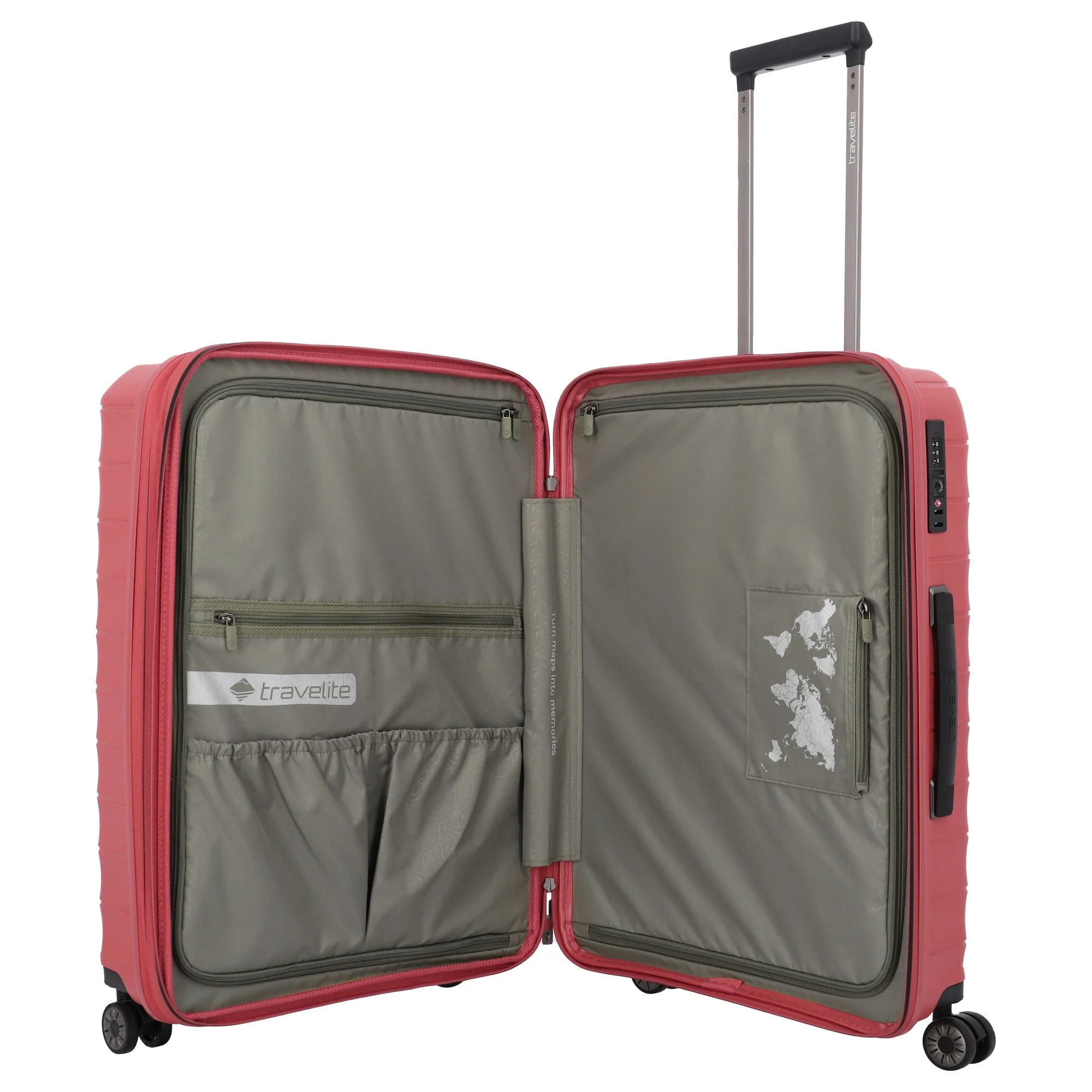 Travelite Mooby - 4-Rollen-Trolley M 66 cm erw. (rot) - Image 7