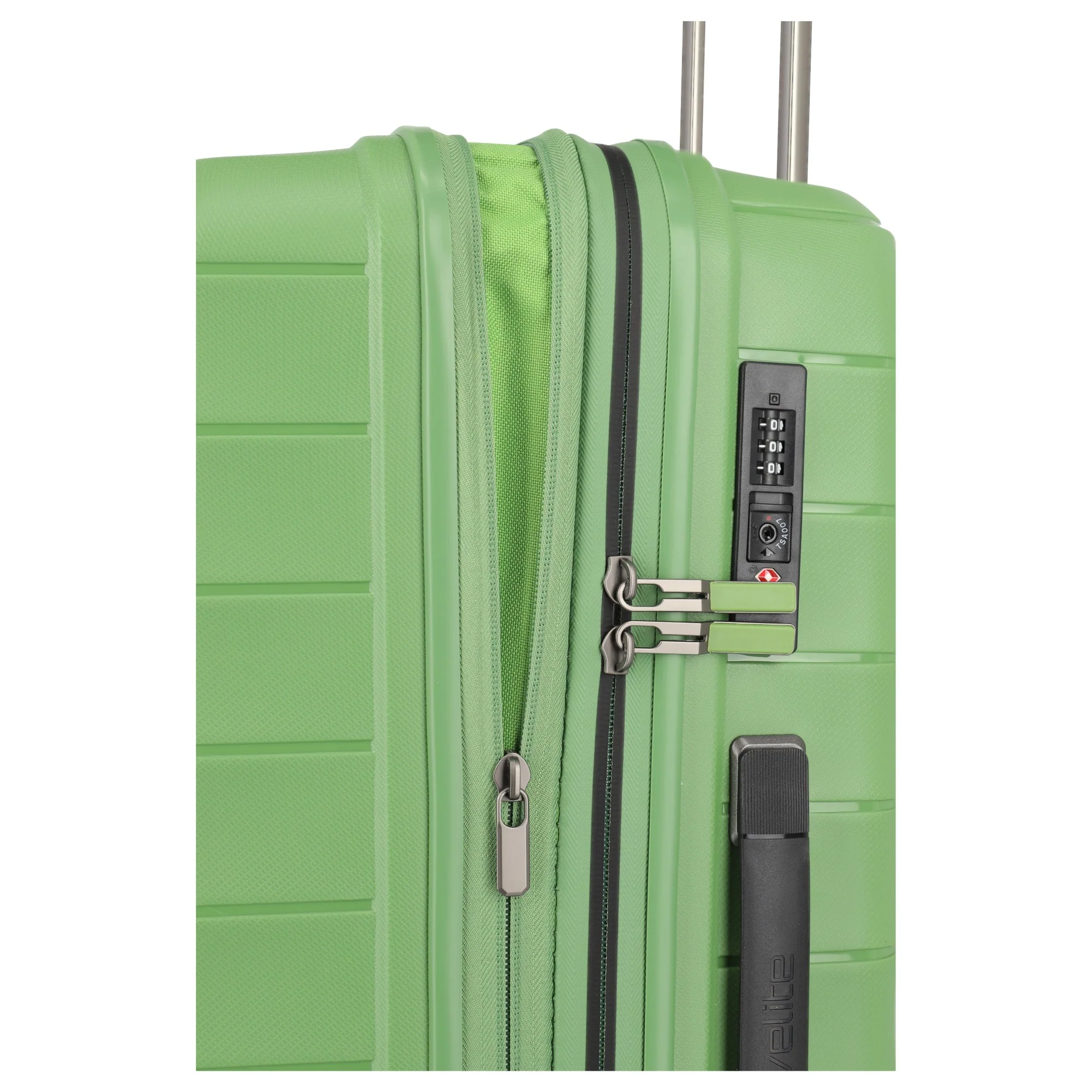 Travelite Mooby - 4-Rollen-Trolley Set L/M/S 3tlg. erw. (grün) - Image 11
