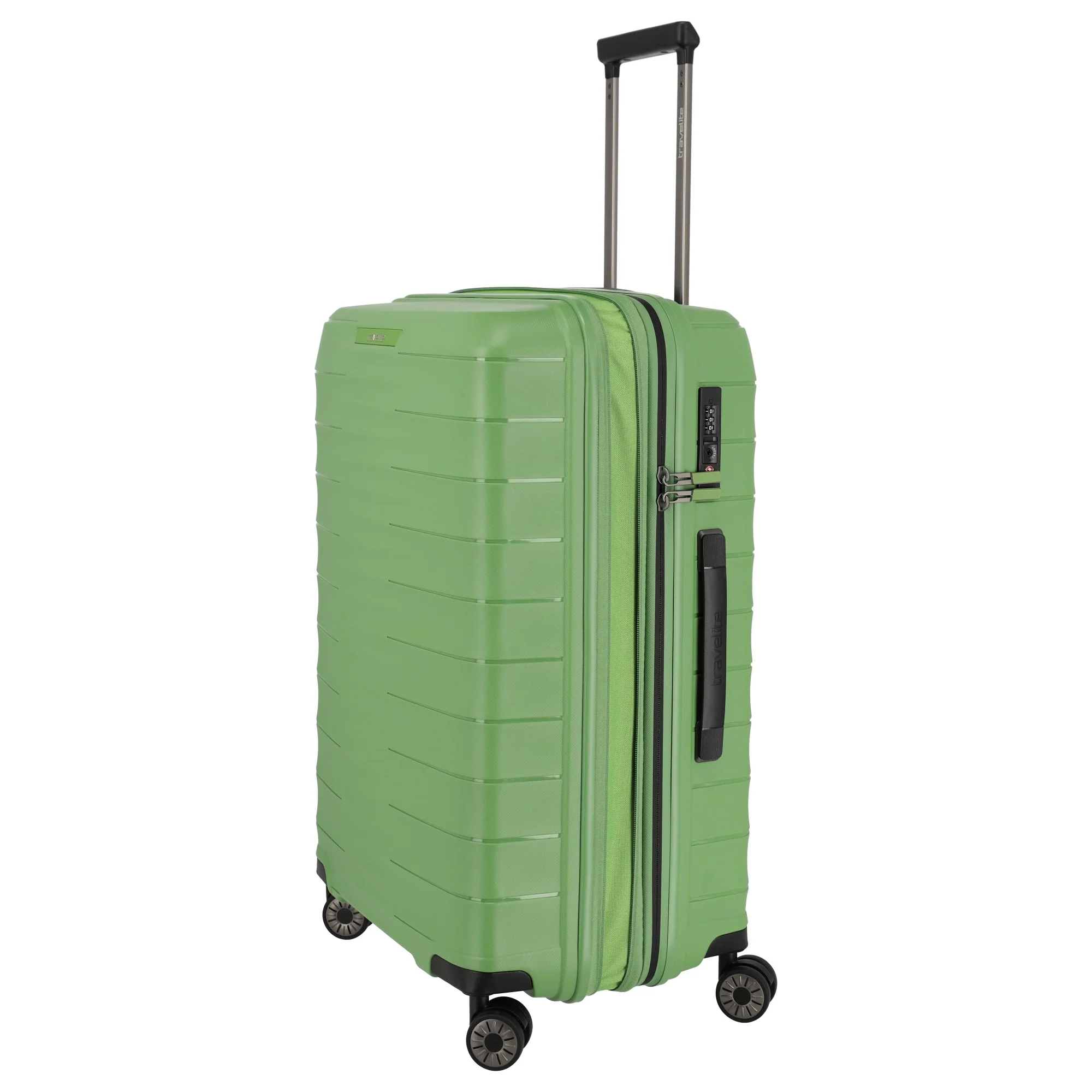 Travelite Mooby - 4-Rollen-Trolley Set L/M/S 3tlg. erw. (grün) - Image 6