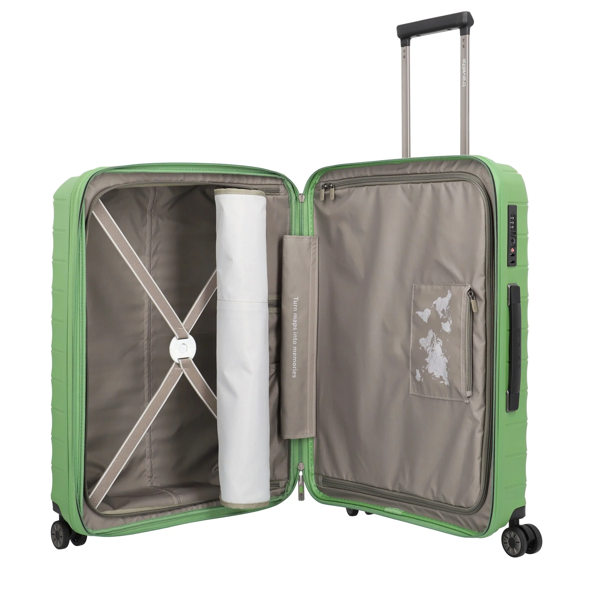 Travelite Mooby - 4-Rollen-Trolley Set L/M/S 3tlg. erw. (grün) - Image 7