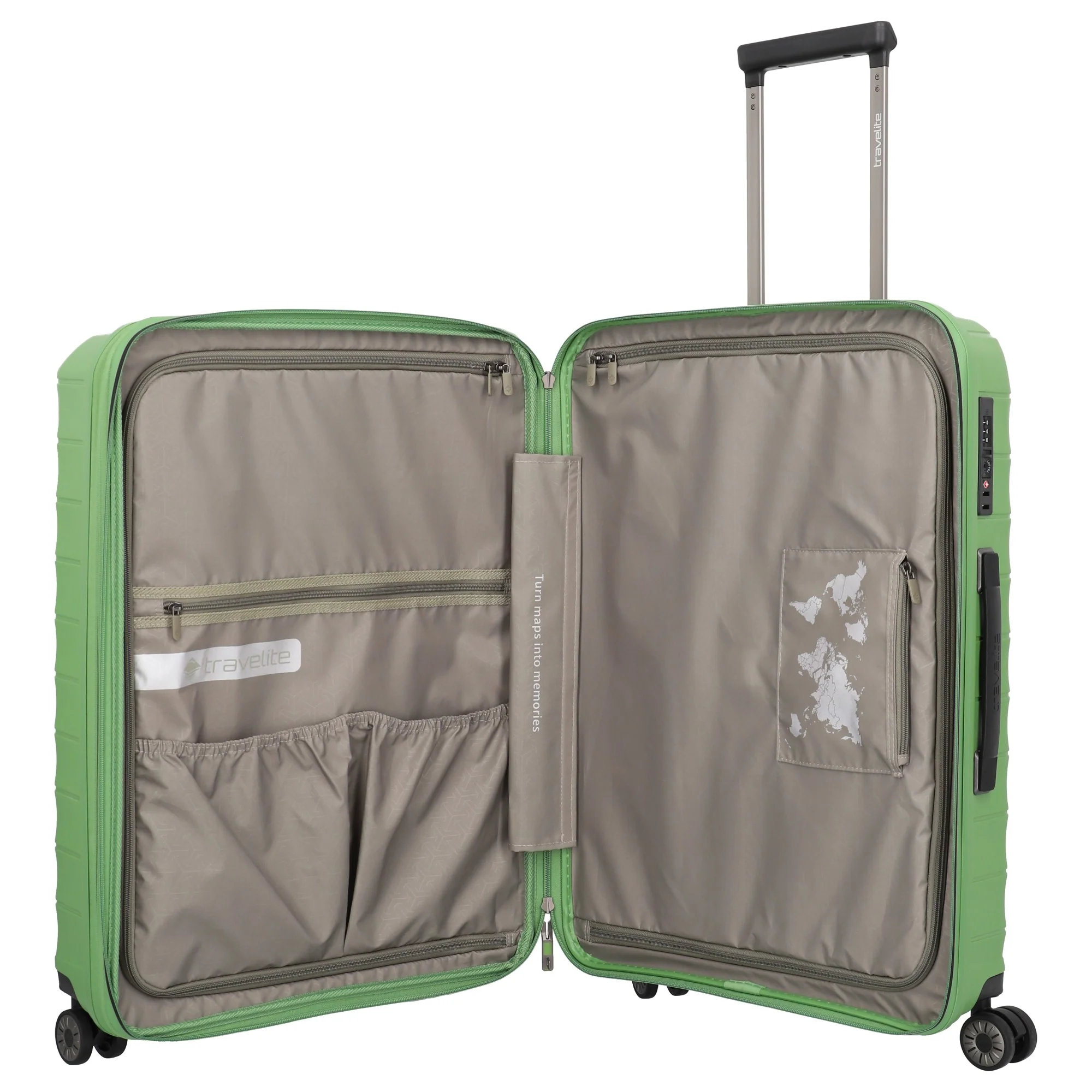 Travelite Mooby - 4-Rollen-Trolley Set L/M/S 3tlg. erw. (grün) - Image 8