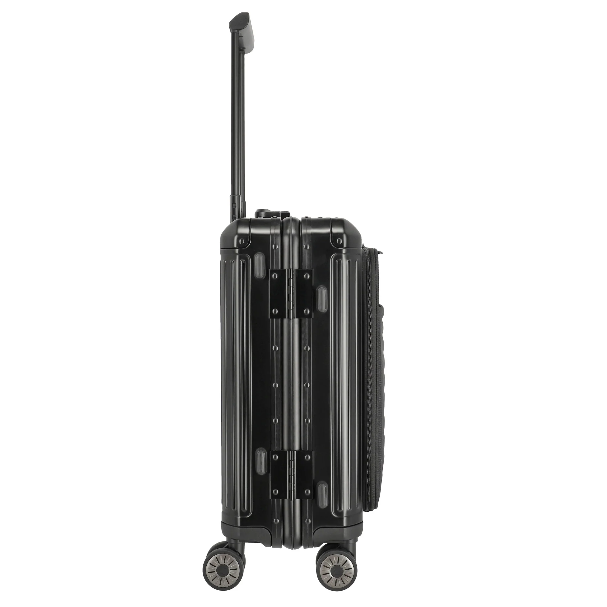 Travelite Next - 4-Rollen-Kabinentrolley mit Vortasche S 55 cm (black) - Image 5