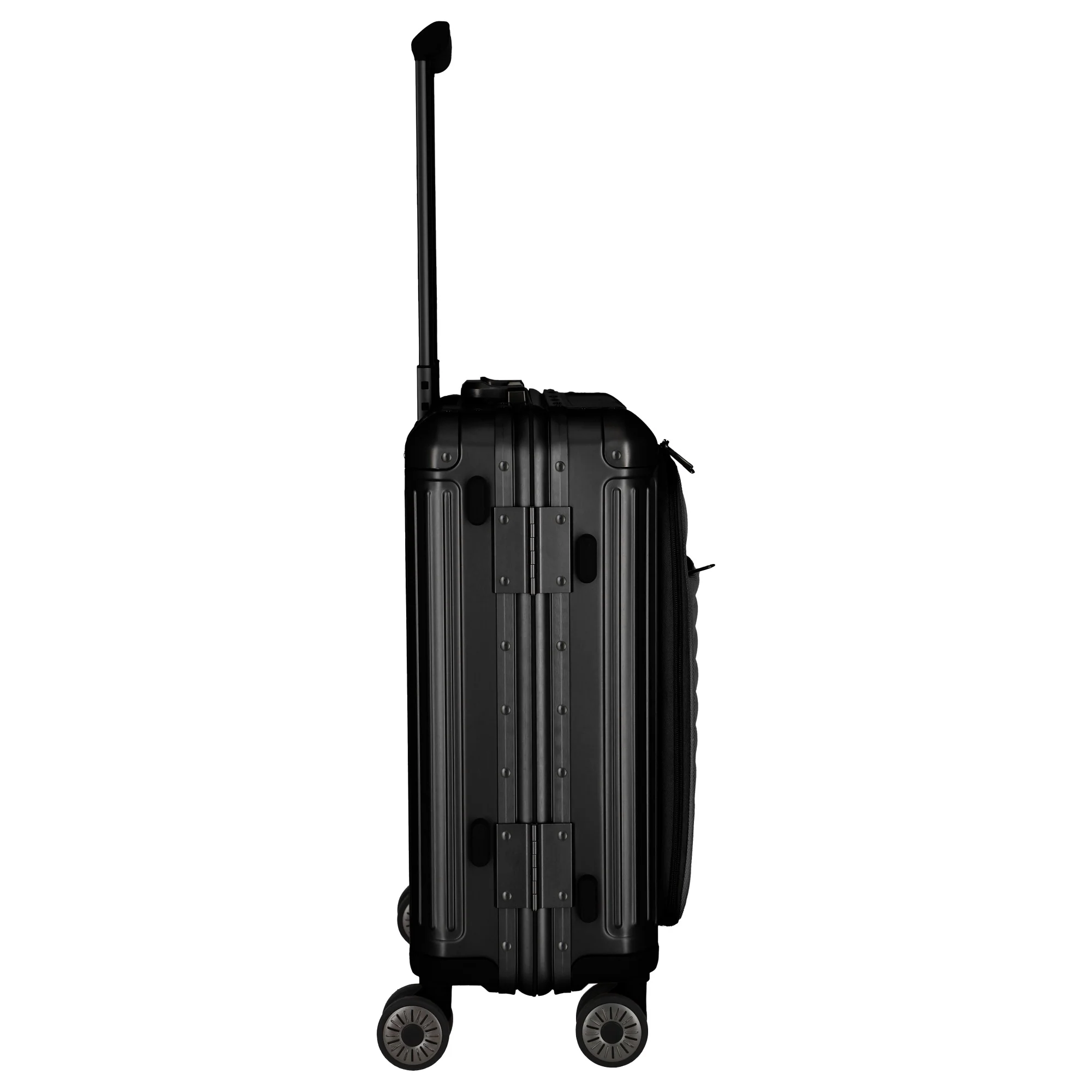 Travelite Next - 4-Rollen-Kabinentrolley mit Vortasche S 55 cm (black) - Image 5