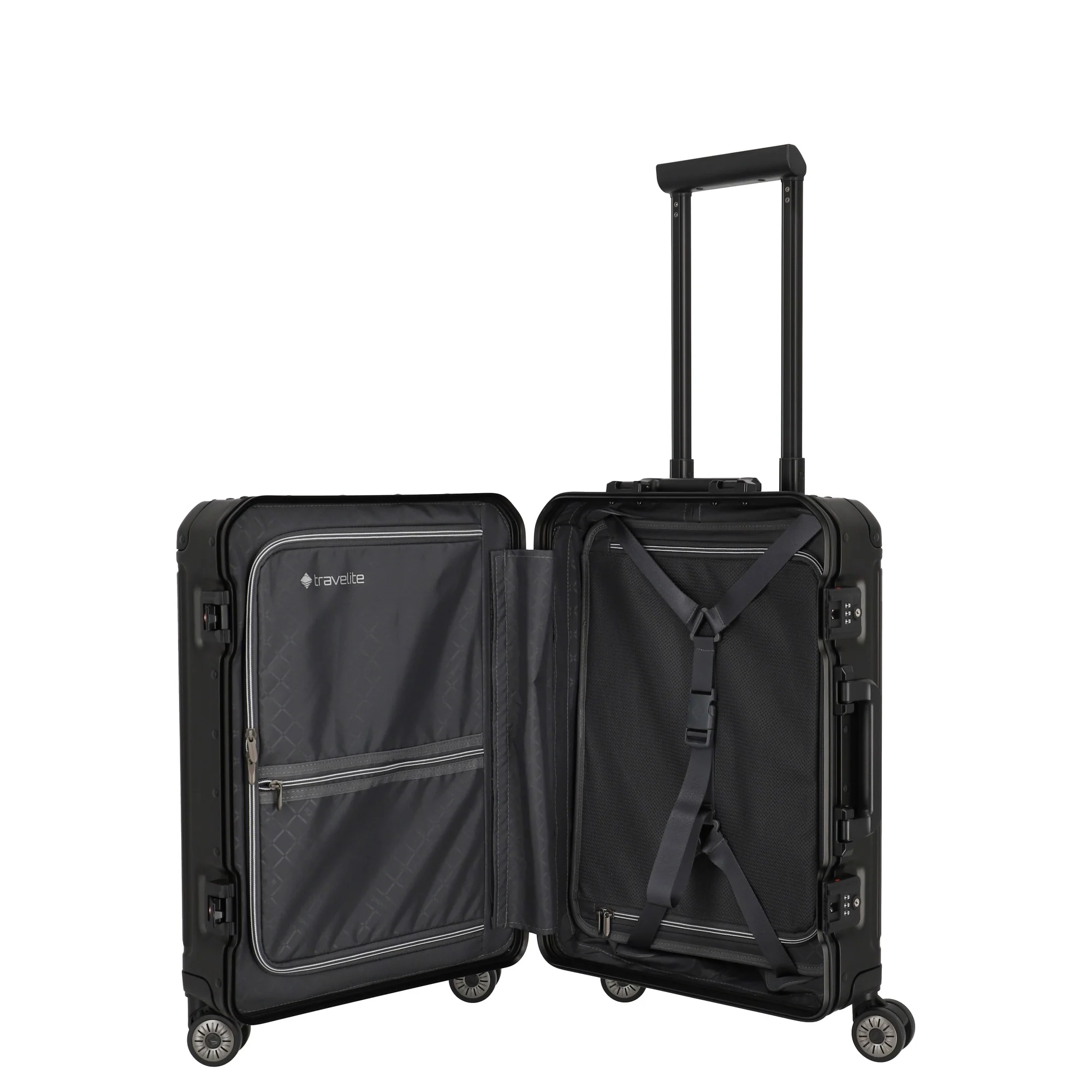 Travelite Next - 4-Rollen-Kabinentrolley S 55 cm (black) - Image 6