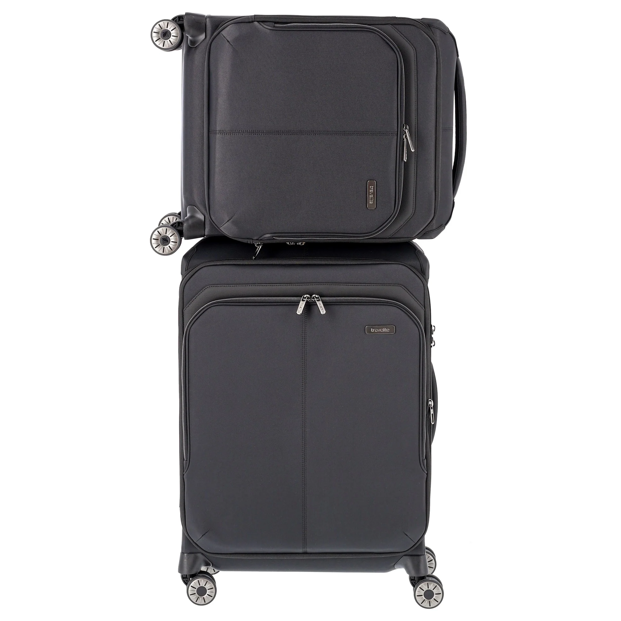 Travelite Priima - 4-Rollen-Kabinentrolley S 55 cm erw. (black) - Image 9