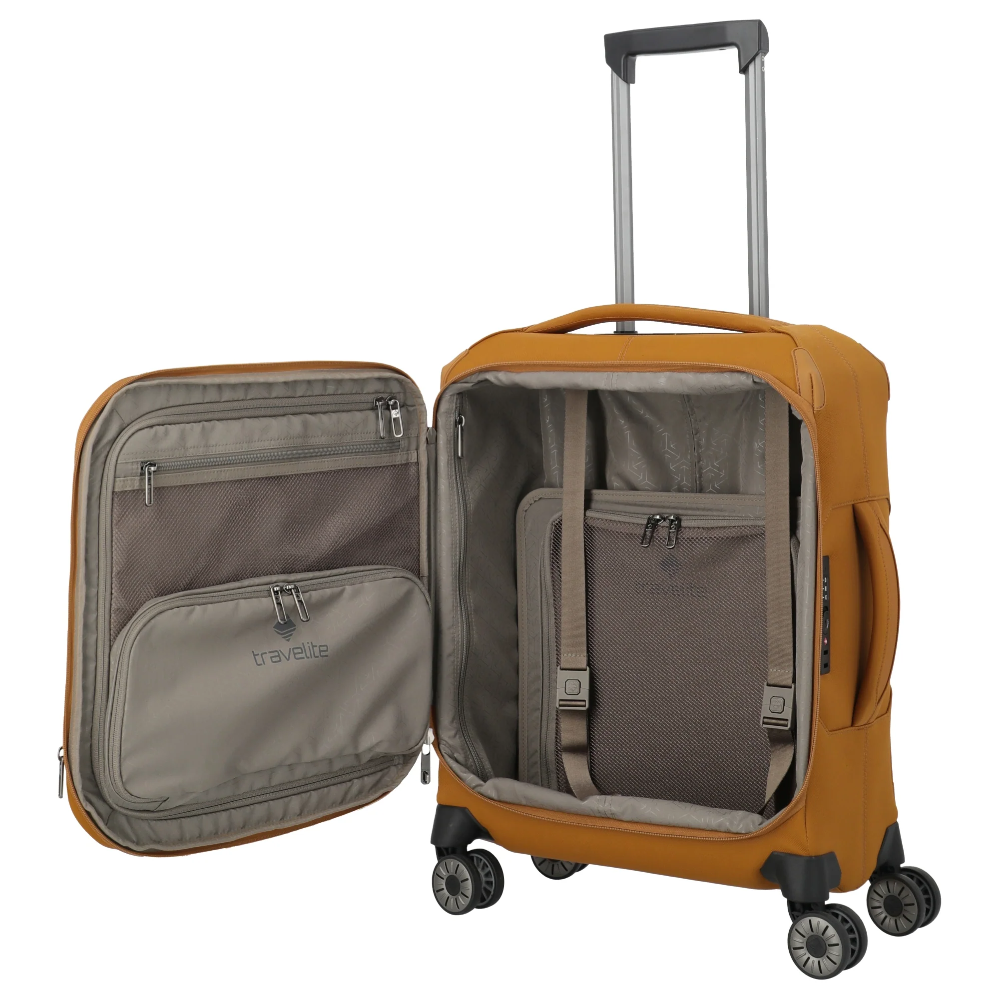 Travelite Priima - 4-Rollen-Kabinentrolley S 55 cm erw. (curry) - Image 6