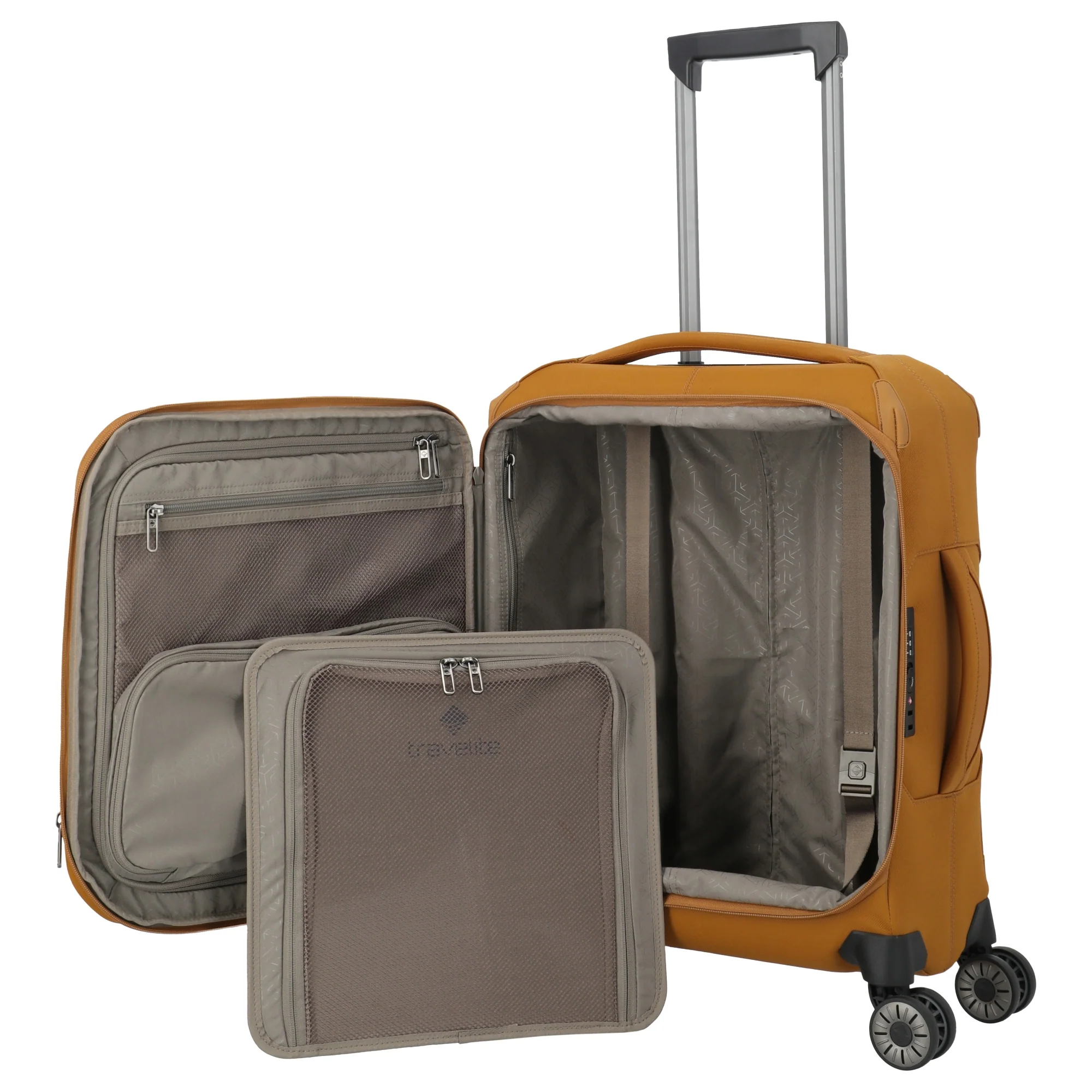 Travelite Priima - 4-Rollen-Kabinentrolley S 55 cm erw. (curry) - Image 7