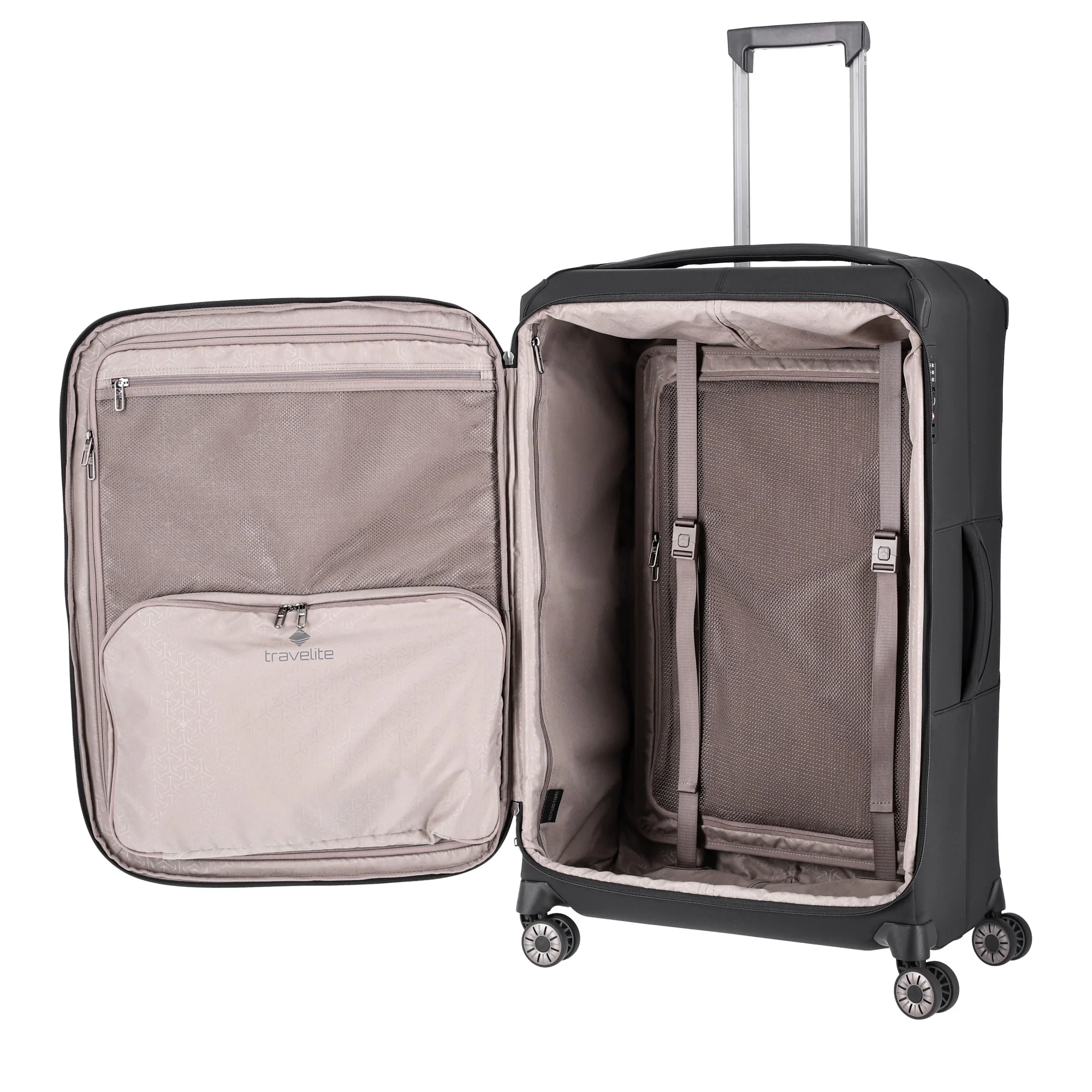 Travelite Priima - 4-Rollen-Trolley L 79 cm erw. (black) - Image 6