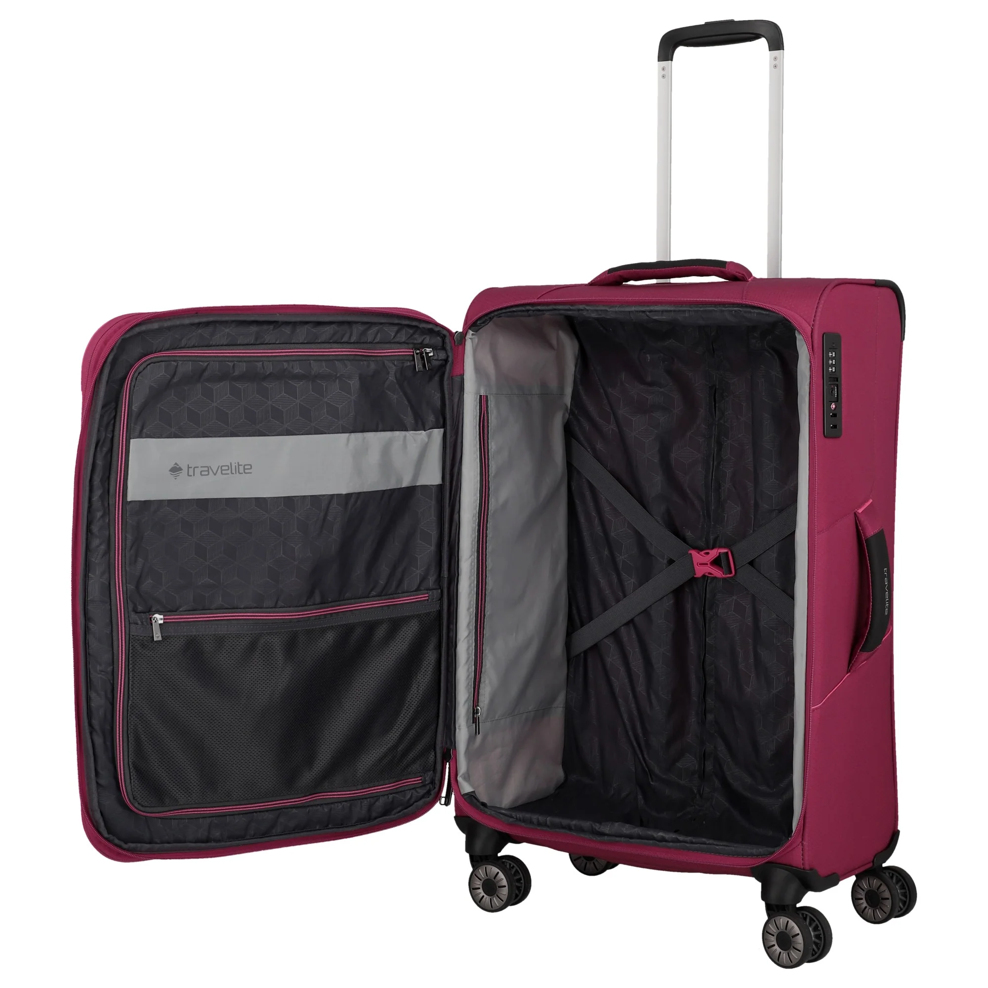 Travelite Skaii - 4-Rollen-Trolley M 67 cm erw. (abendrot) - Image 6