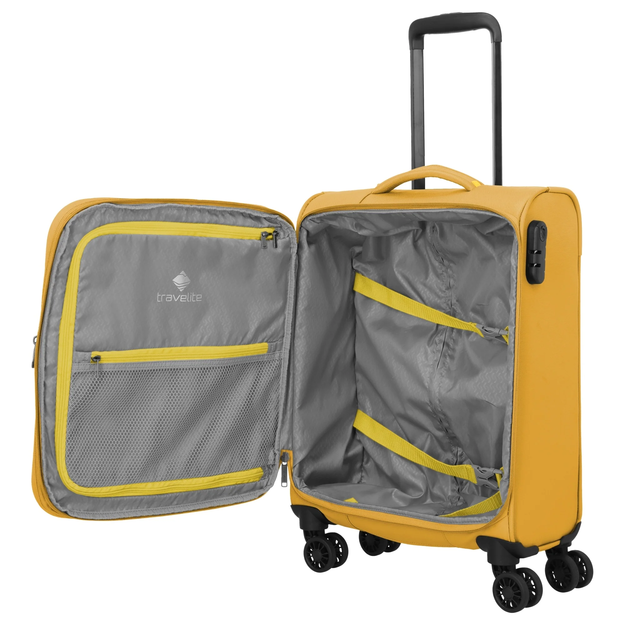 Travelite Umbria - 4-Rollen-Kabinentrolley S 55 cm erw. (golden glow) - Image 7
