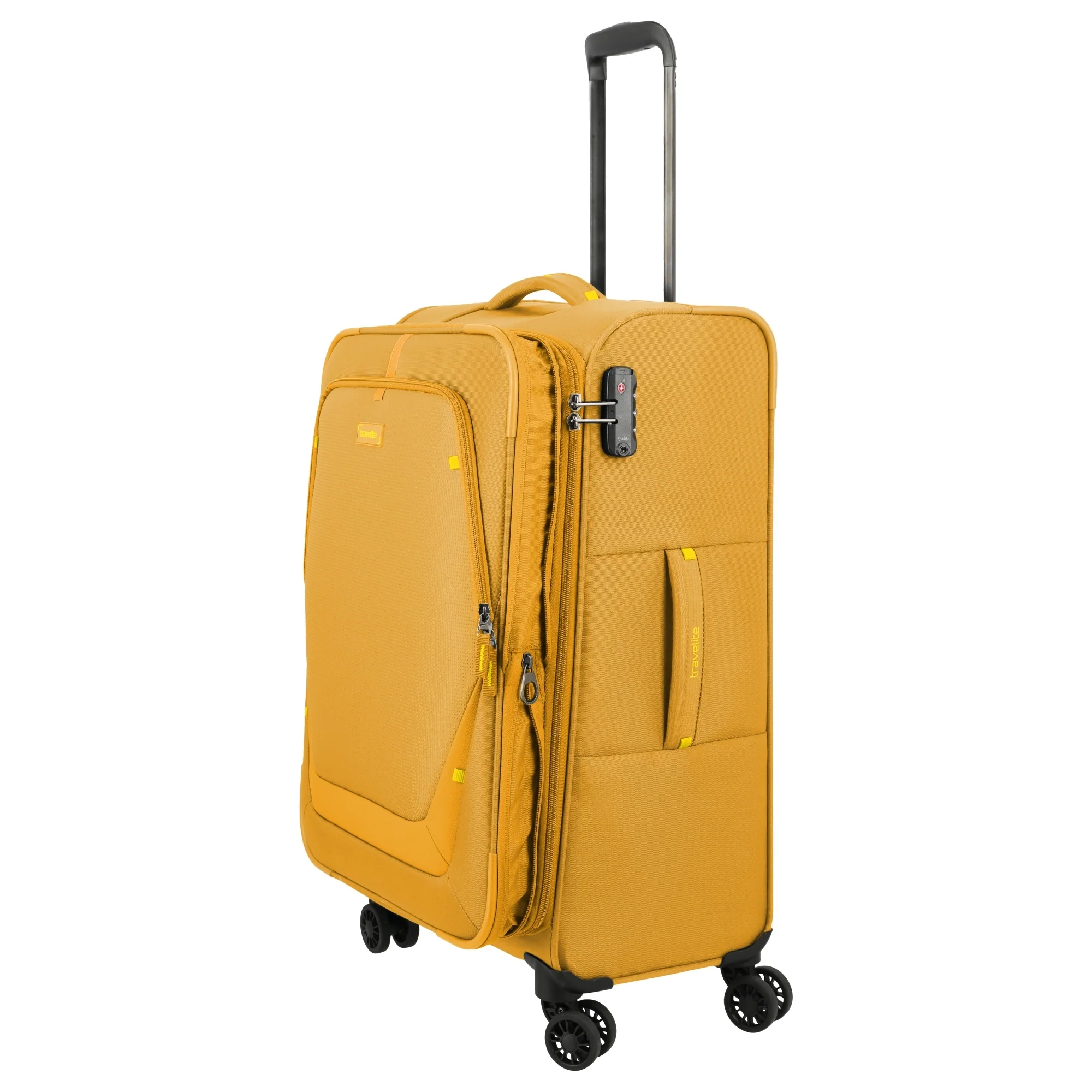 Travelite Umbria - 4-Rollen-Trolley M 67 cm erw. (golden glow) - Image 6