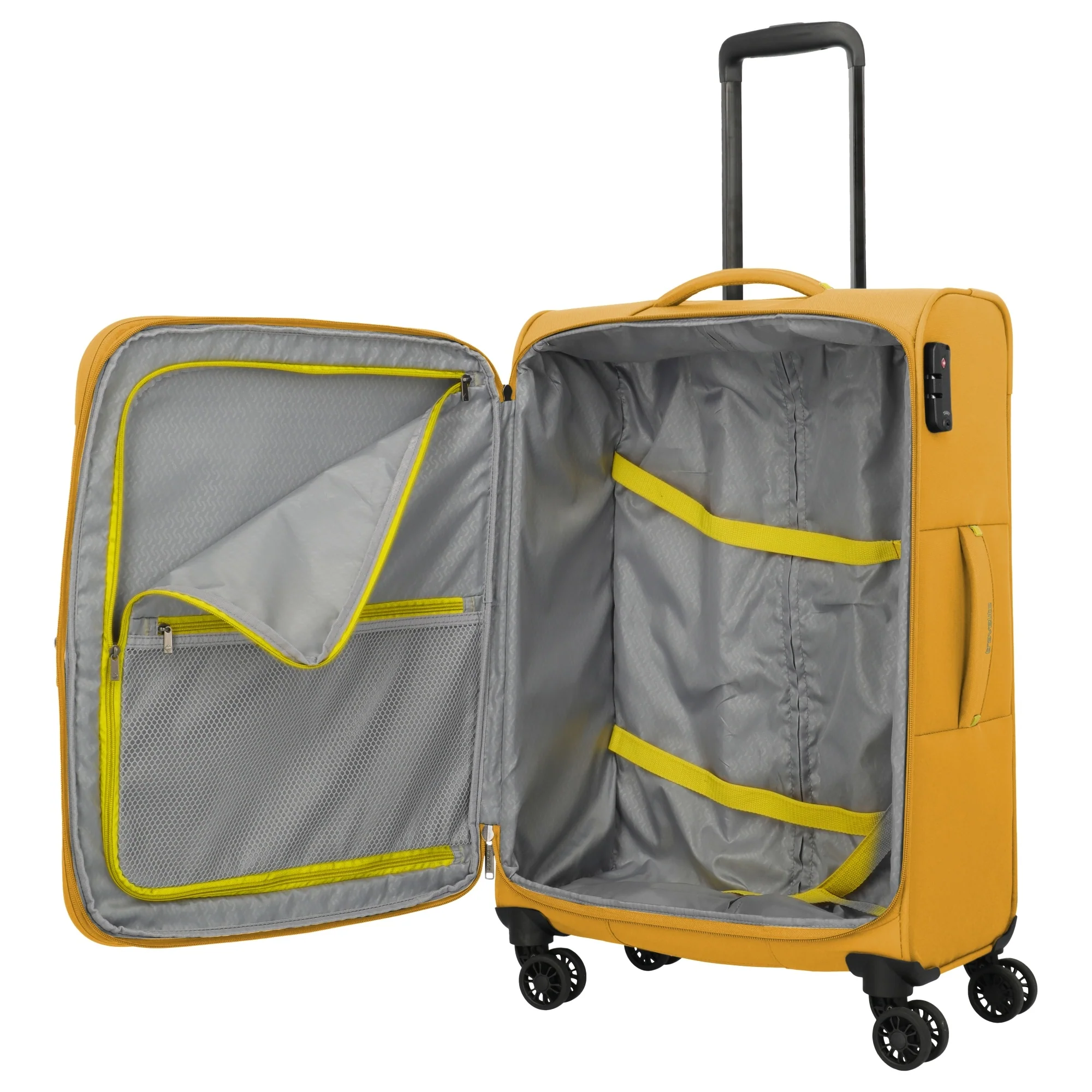 Travelite Umbria - 4-Rollen-Trolley M 67 cm erw. (golden glow) - Image 7