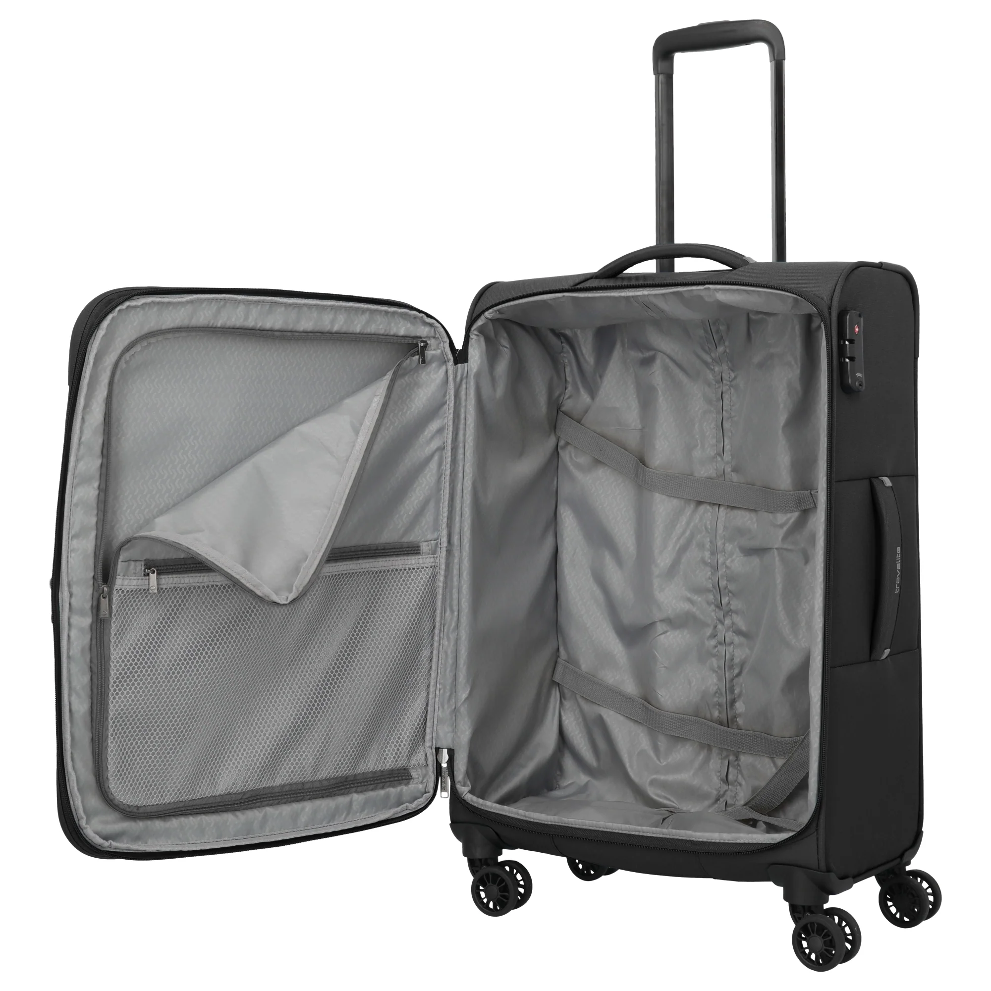 Travelite Umbria - 4-Rollen-Trolley M 67 cm erw. (schwarz) - Image 7