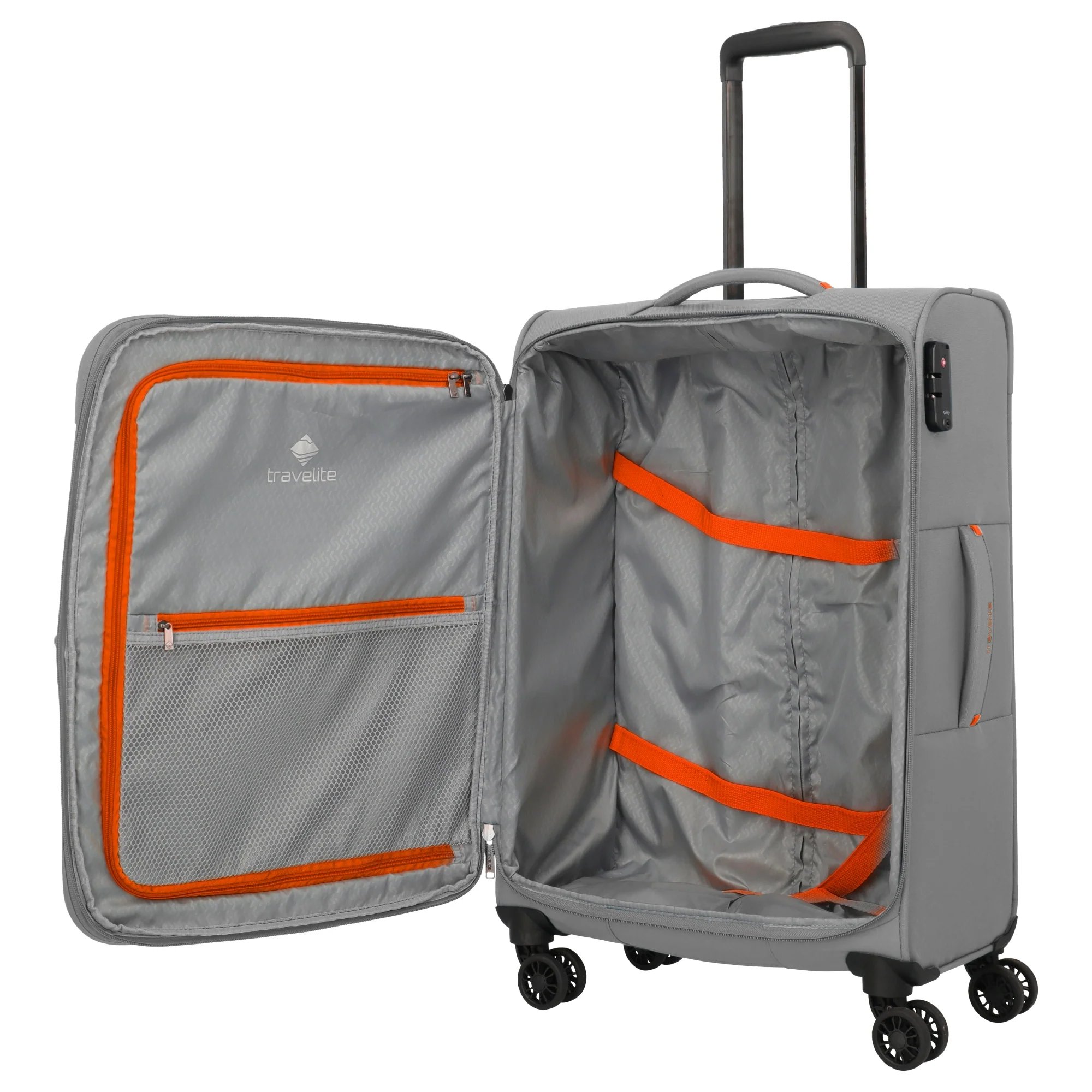 Travelite Umbria - 4-Rollen-Trolley M 67 cm erw. (smoky grey) - Image 8