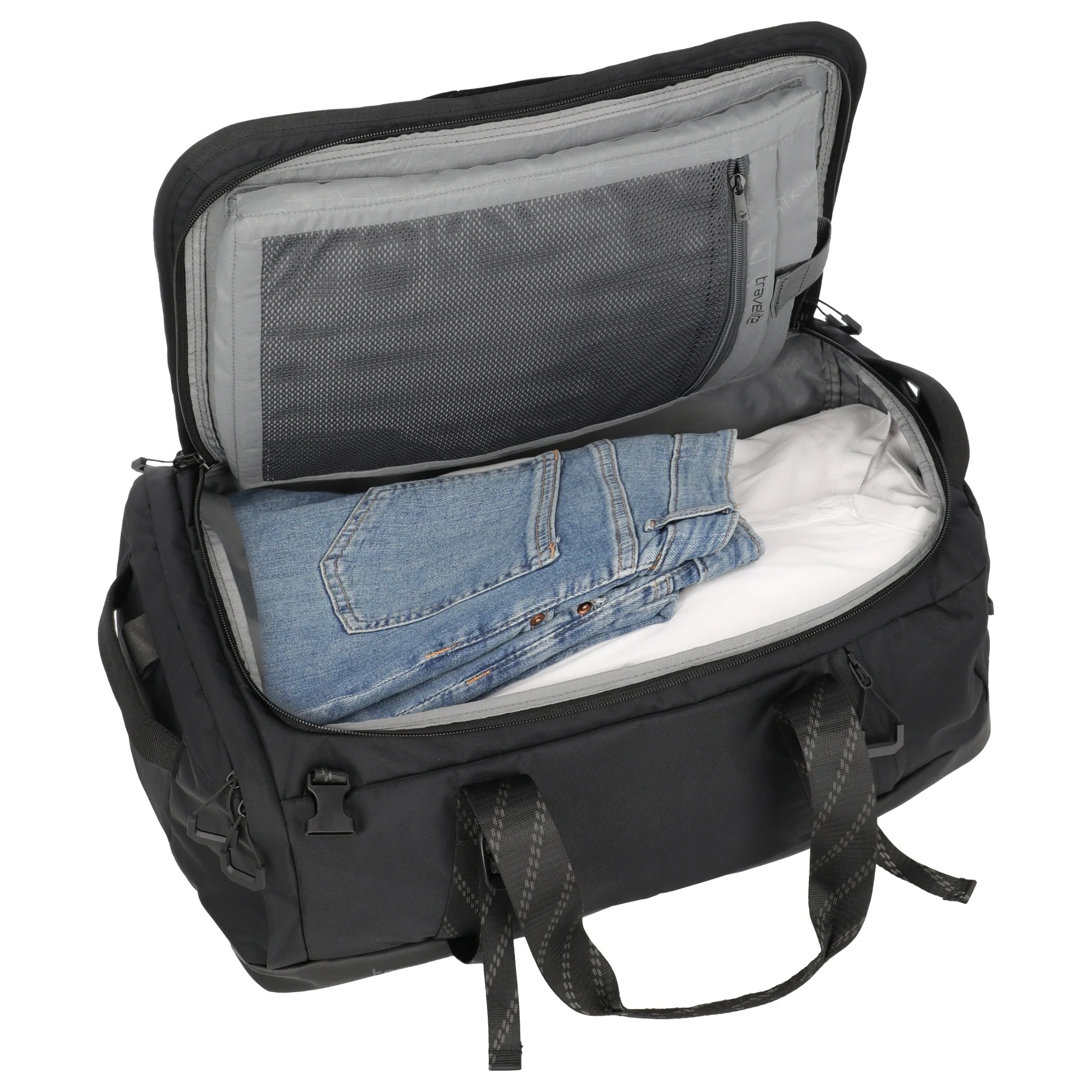Travelite Venture Line - Reisetasche/Rucksack 50 cm (black) - Image 5