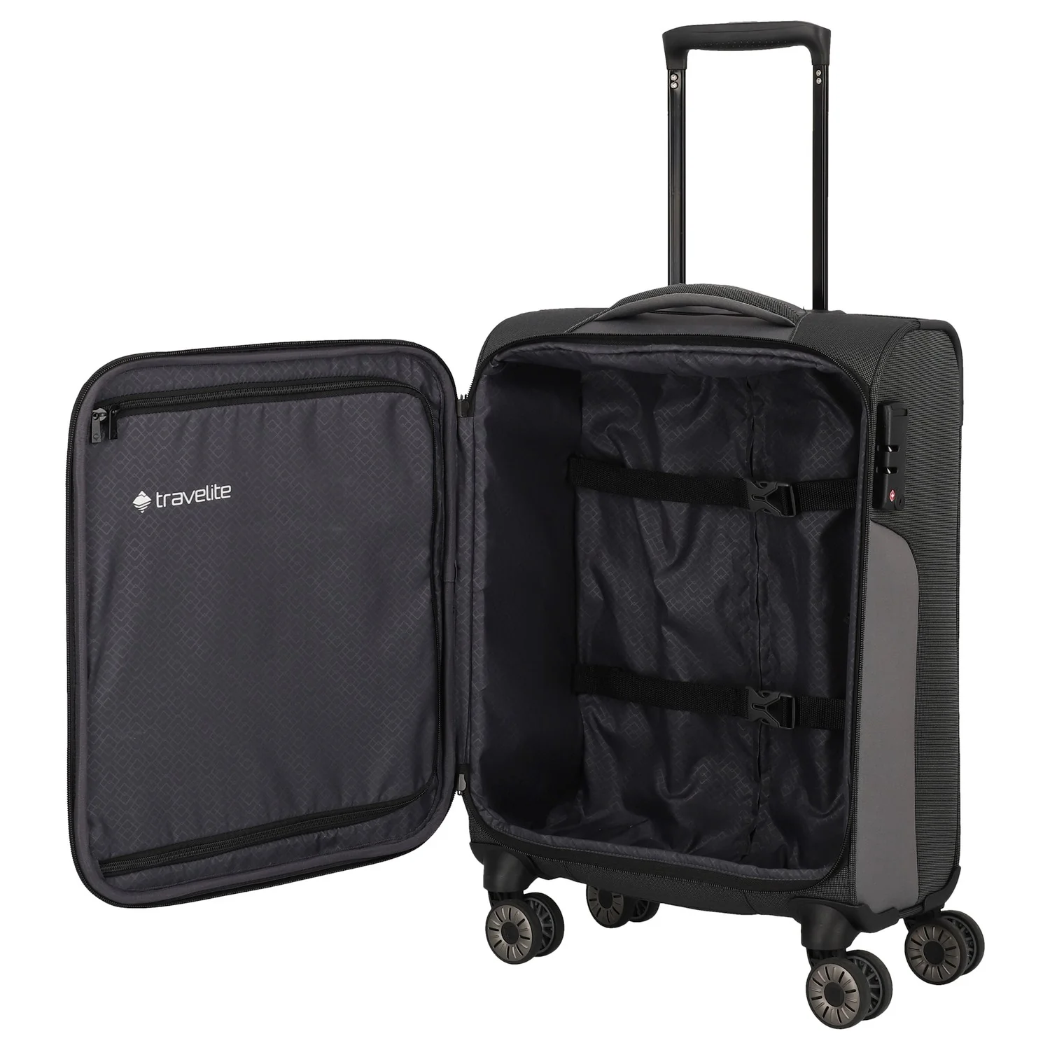 Travelite Viia - 4-Rollen-Kabinentrolley S 55 cm (Schiefer) - Image 6