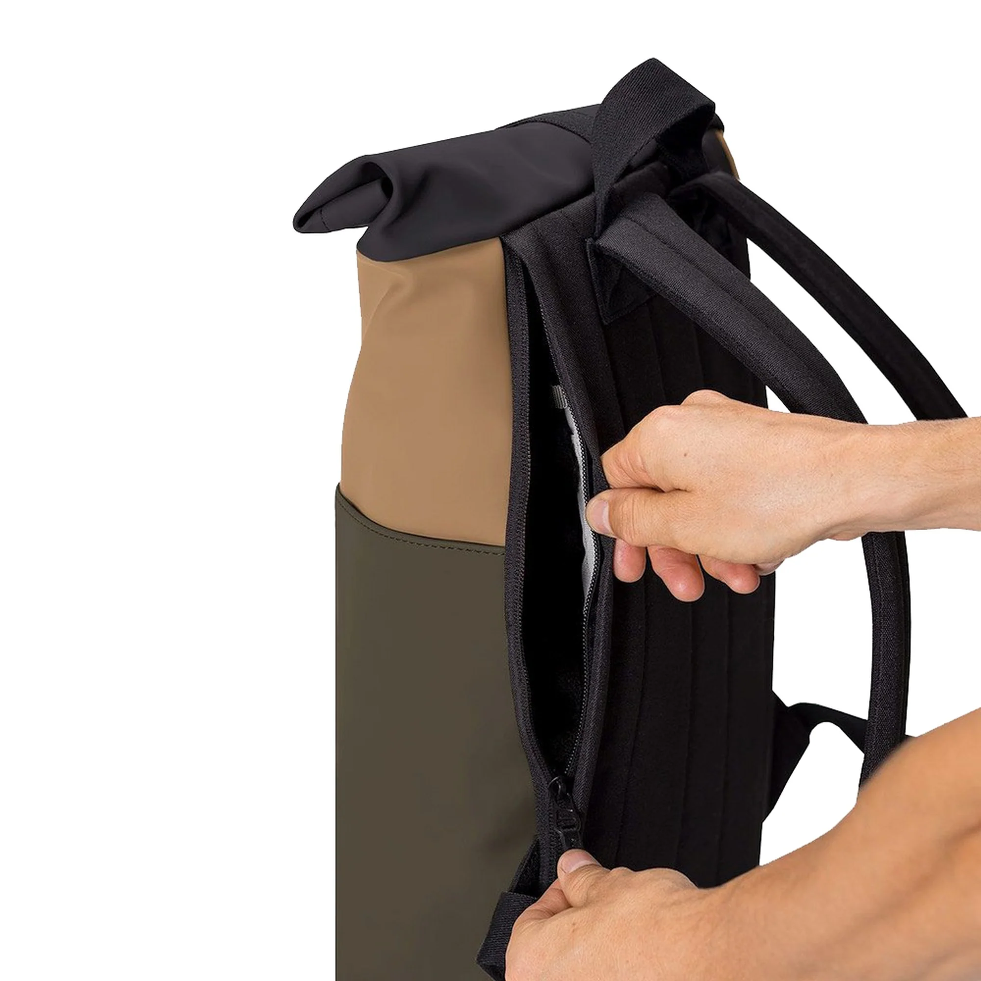 Ucon Acrobatics Hajo Mini Lotus Rolltop - Rucksack 16'' 42 cm (olive/almond) - Image 5