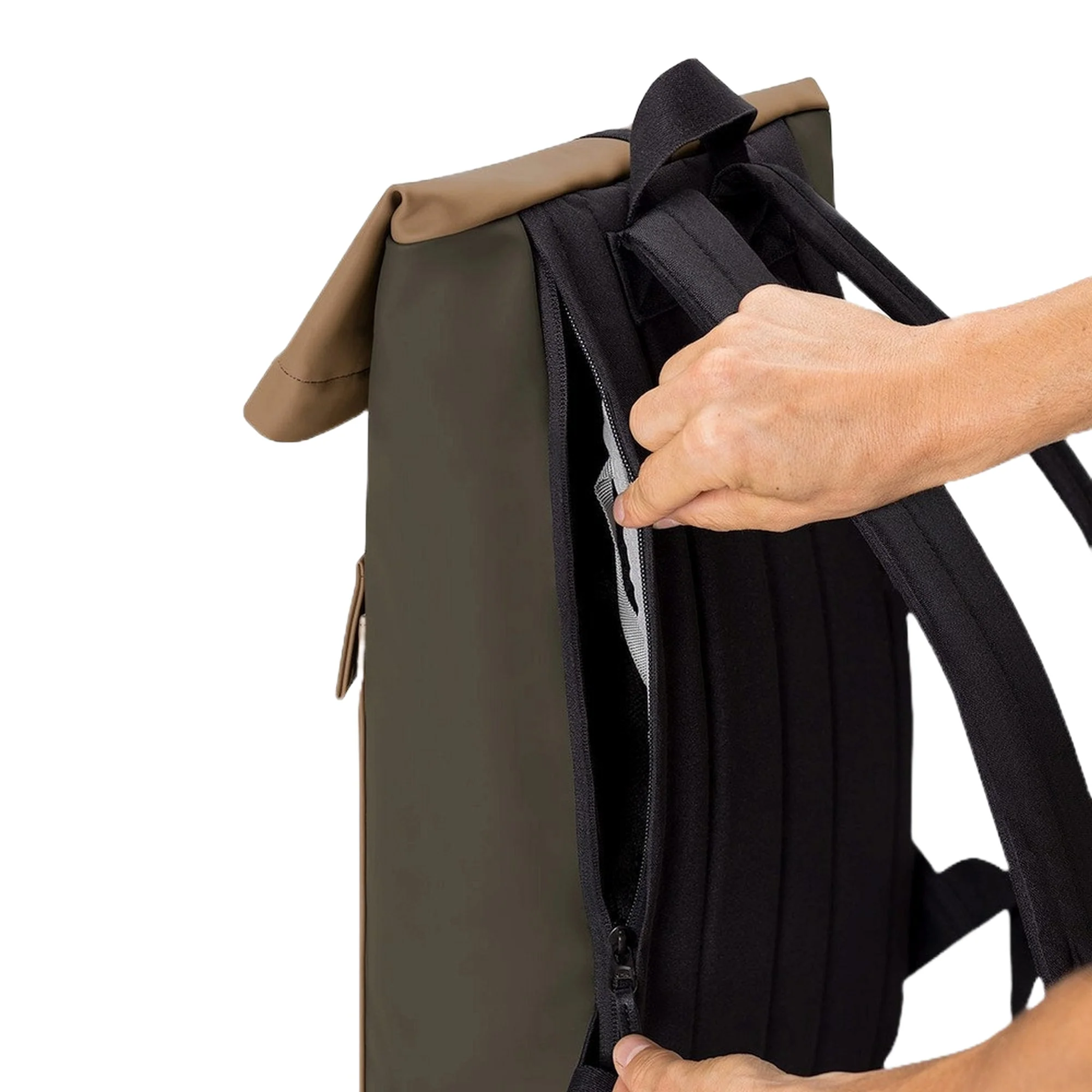 Ucon Acrobatics Jasper Mini Lotus Rolltop - Rucksack 16'' 42 cm (almond/olive) - Image 4