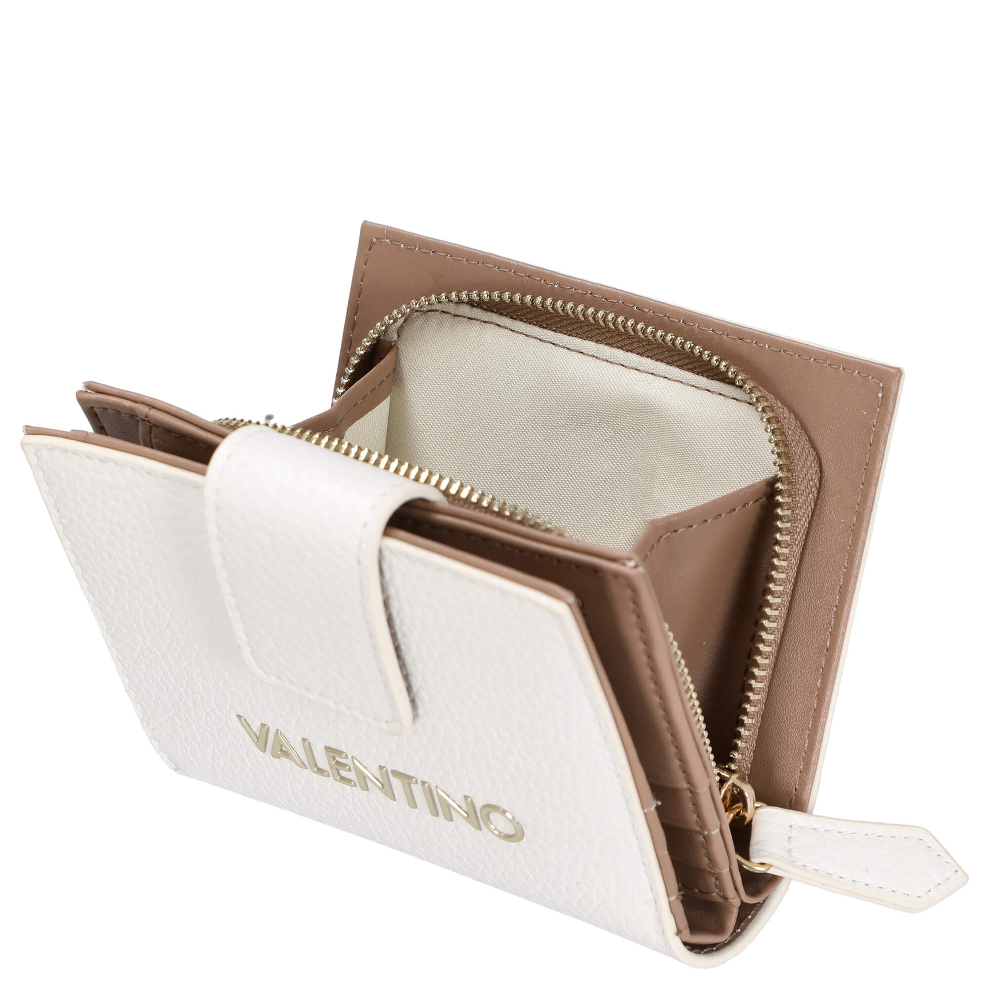 Valentino Bags Alexia - Geldbörse 8cc 11.5 cm (bianco/cuoio) - Image 5