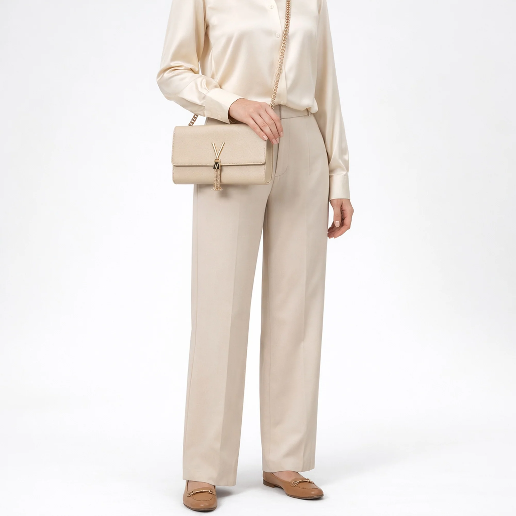 Valentino Bags Divina Abendtasche - Umhängetasche 27 cm (beige) - Image 7