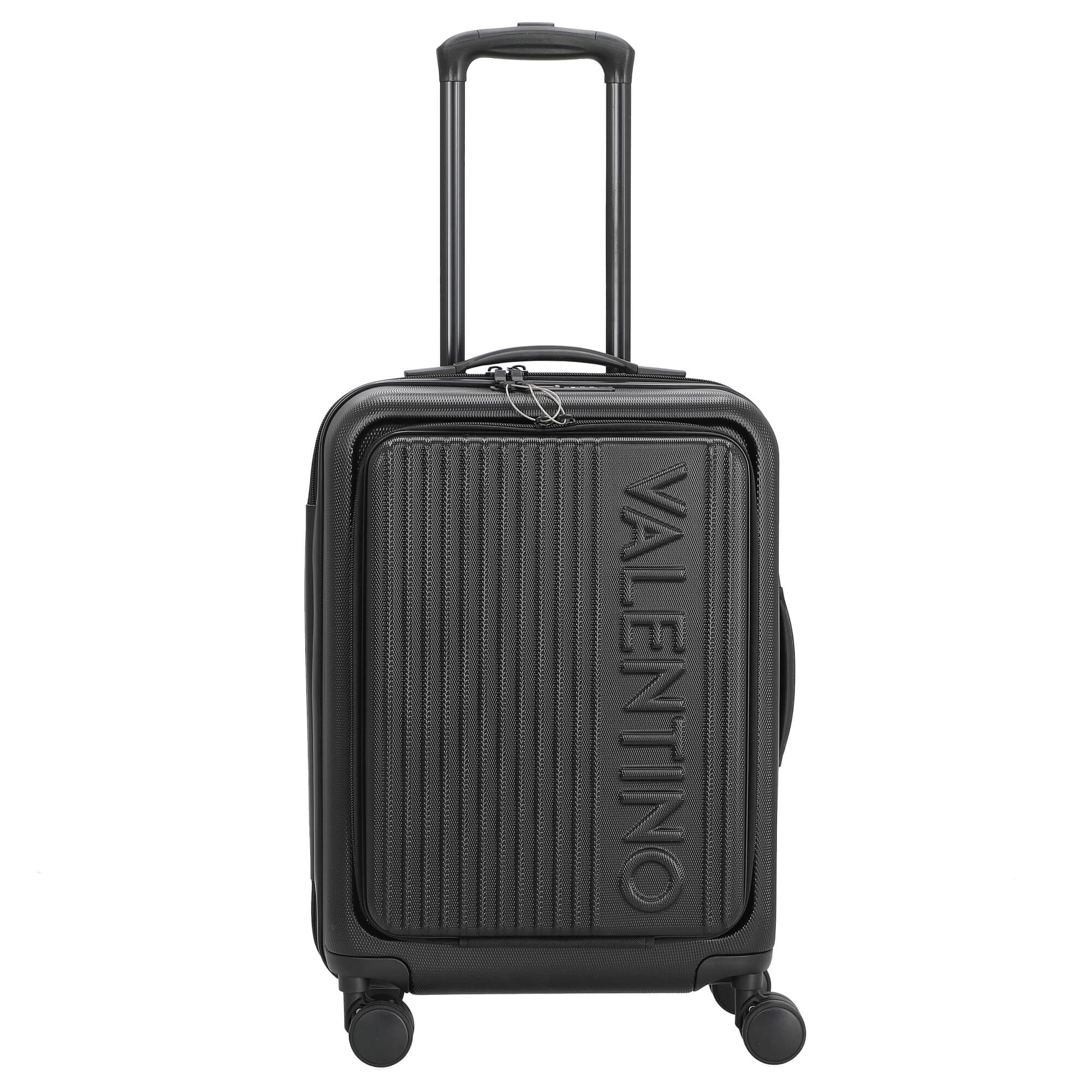 Valentino Bags Lexplor - 4-Rollen-Kabinentrolley mit Vortasche 14" 55 cm (nero)