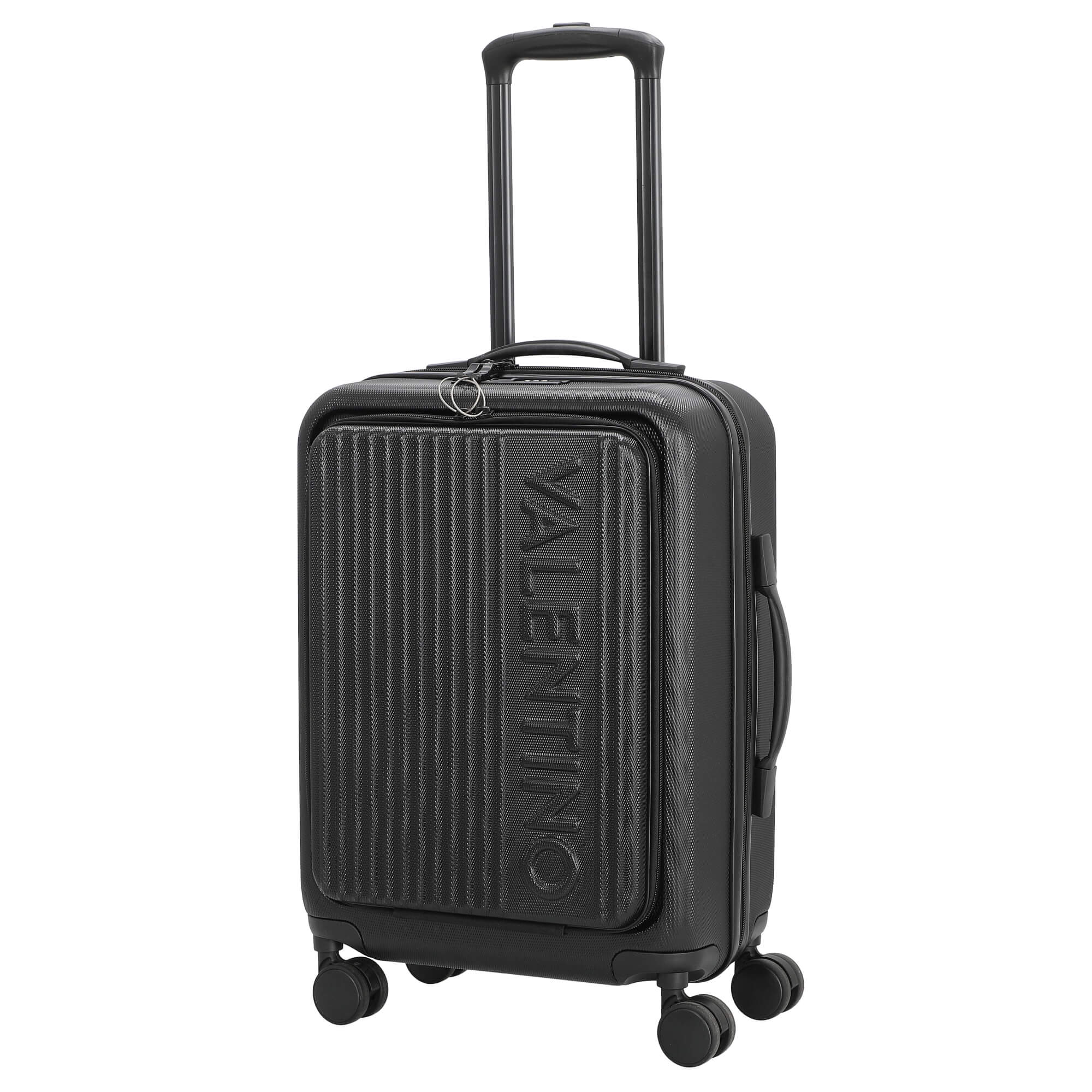 Valentino Bags Lexplor - 4-Rollen-Kabinentrolley mit Vortasche 14" 55 cm (nero) - Image 2