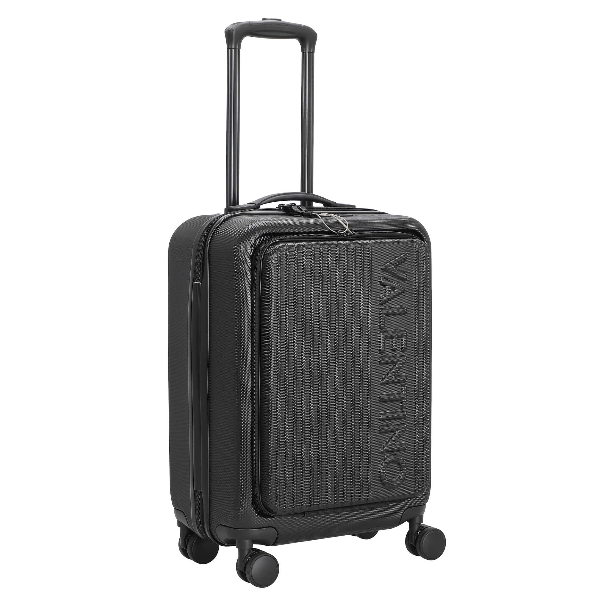 Valentino Bags Lexplor - 4-Rollen-Kabinentrolley mit Vortasche 14" 55 cm (nero) - Image 5