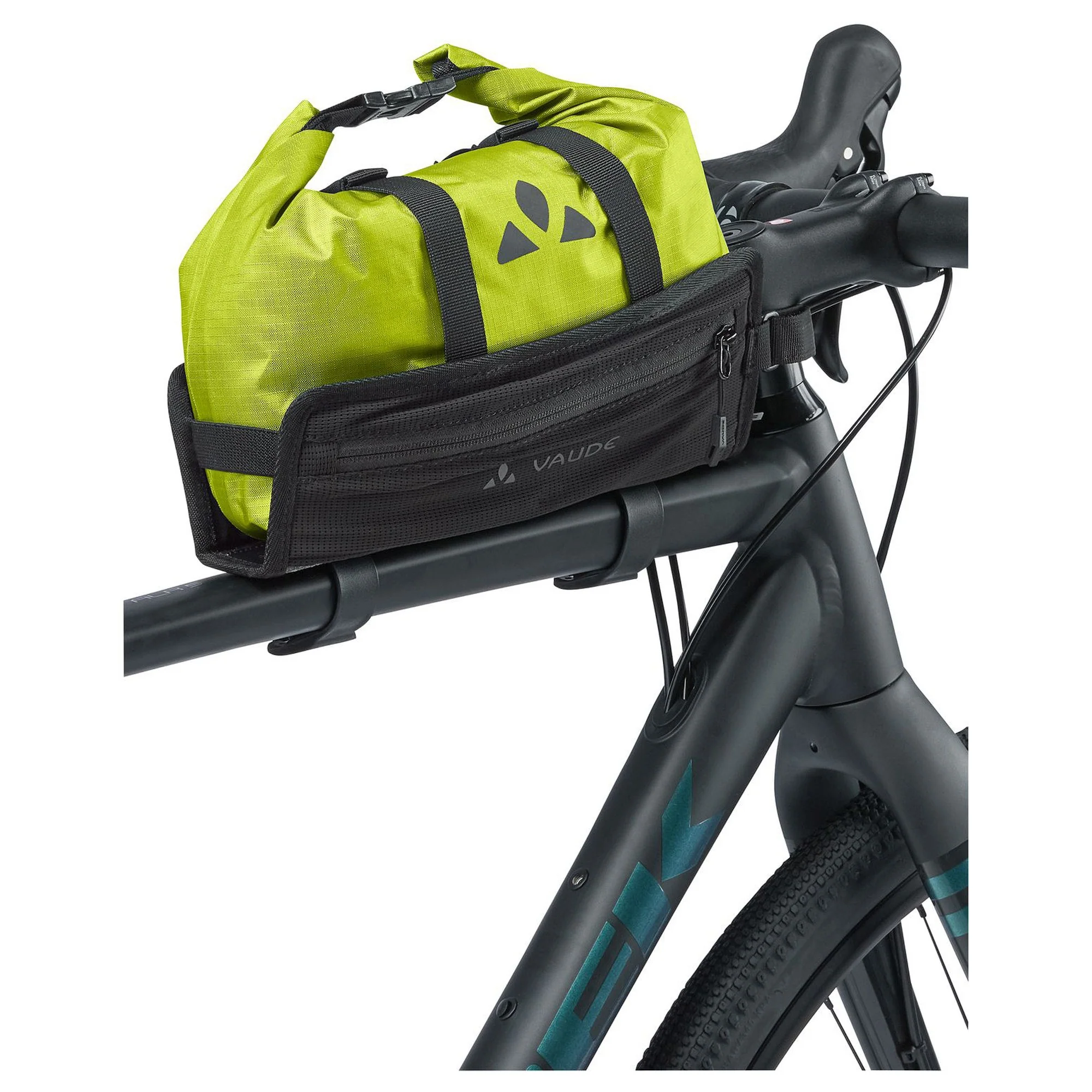 Vaude Bike Bags Trailguide II 3 - Rahmentasche (Bikepacking) 28 cm (bright green/black) - Image 4