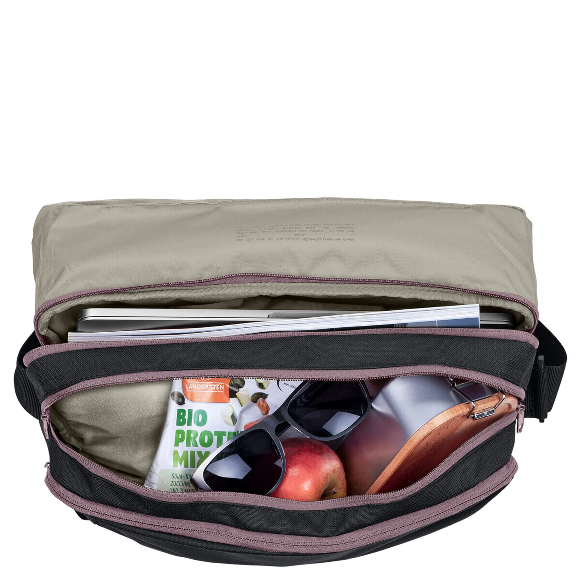 Vaude Rom III - Umhängetasche M 13.3" 35 cm (black/purple ash) - Image 5